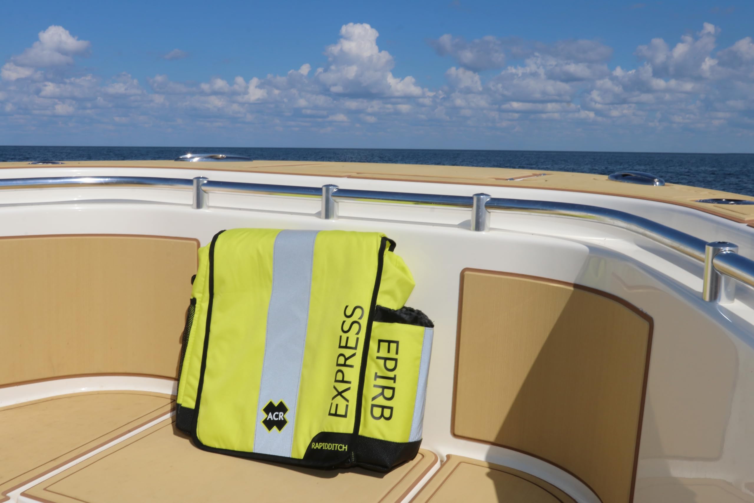 Buoyant ACR RapidDitch Express: Emergency Survival Kit Gear Bag with Bulkhead Mount is a Compact Abandon Ship for Boating and Offshore Rescue, including EPIRB Housing. (2279)