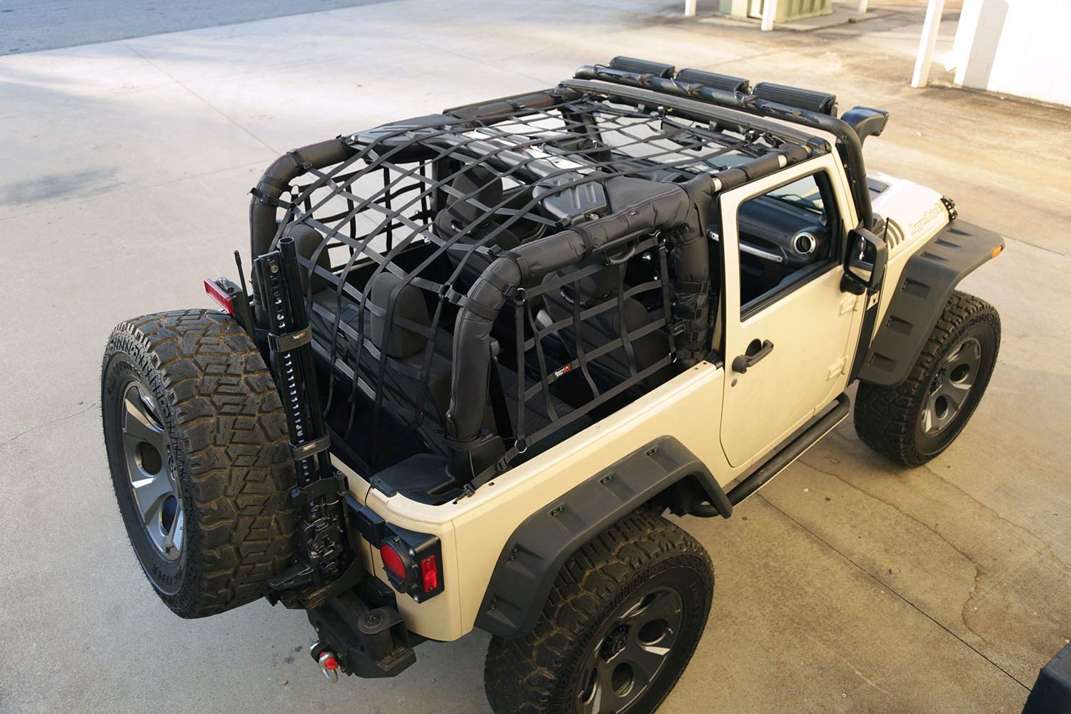 Cargo Net, Black | Rugged Ridge | 13552.70 | Fits 2007-2018 Jeep Wrangler JK 2-Door