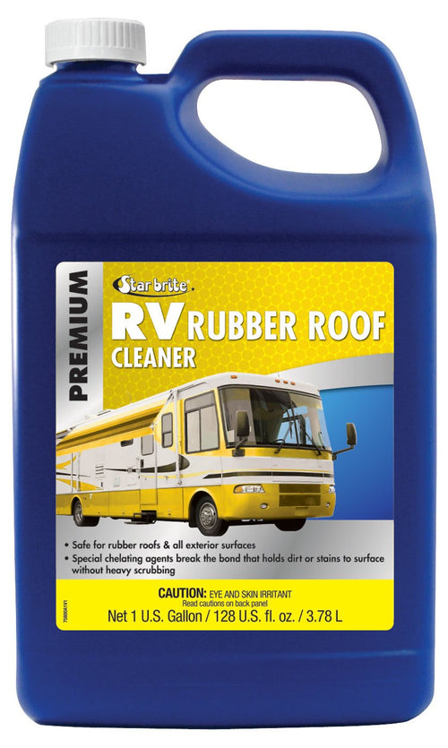 Premium RV Rubber Roof Cleaner STAR BRITE - Effortless Cleaning for Camper Roofs, Fiberglass & Painted Surfaces - 1 GAL (075800)