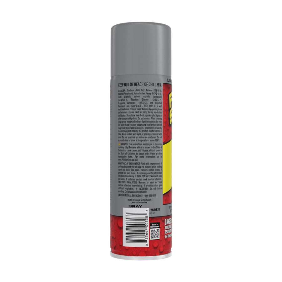Flex Seal, 14 oz, Gray, 1-Pack, Waterproof Rubber Spray On Sealant Coating, Stop Leaks Instantly, Perfect for Gutters, Wood, RV, Campers, Roof Repair, Skylights, Windows, and More