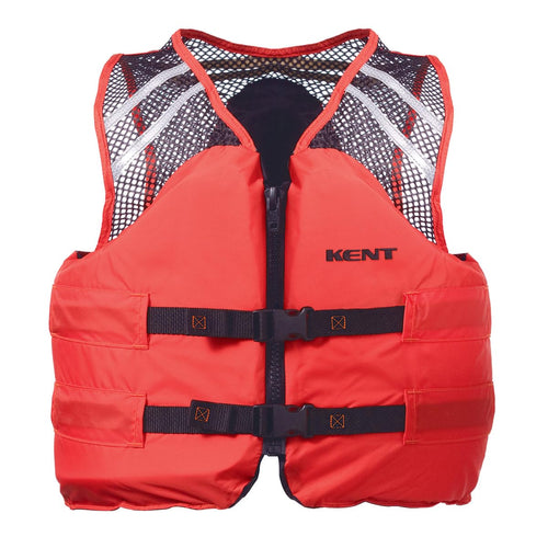 Kent Onyx Mesh Classic Commercial Vest Orange Medium