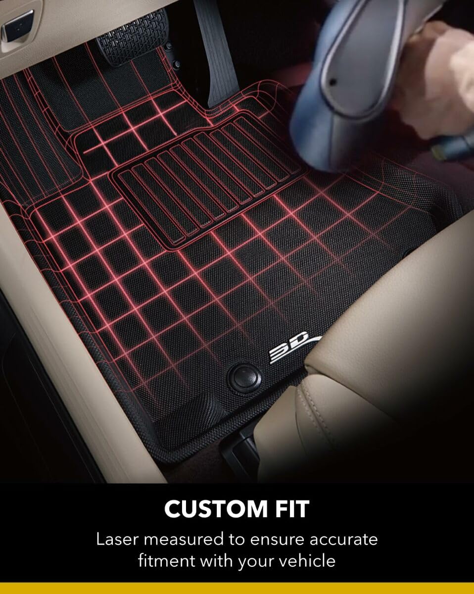 Kagu Floor Mat 3D MAXpider Custom Fit (Black) Compatible with Subaru Legacy/Outback 2020-2025 - Front Row