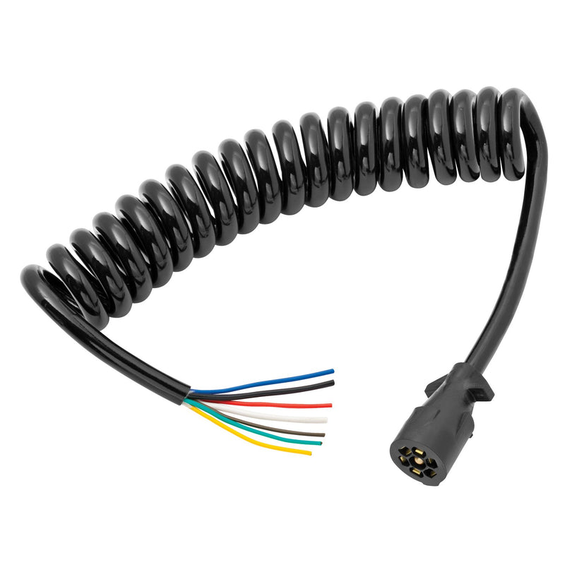 Connector Bargman 54006-045 (Coiled 7-Way Molded Trailer End - 10')
