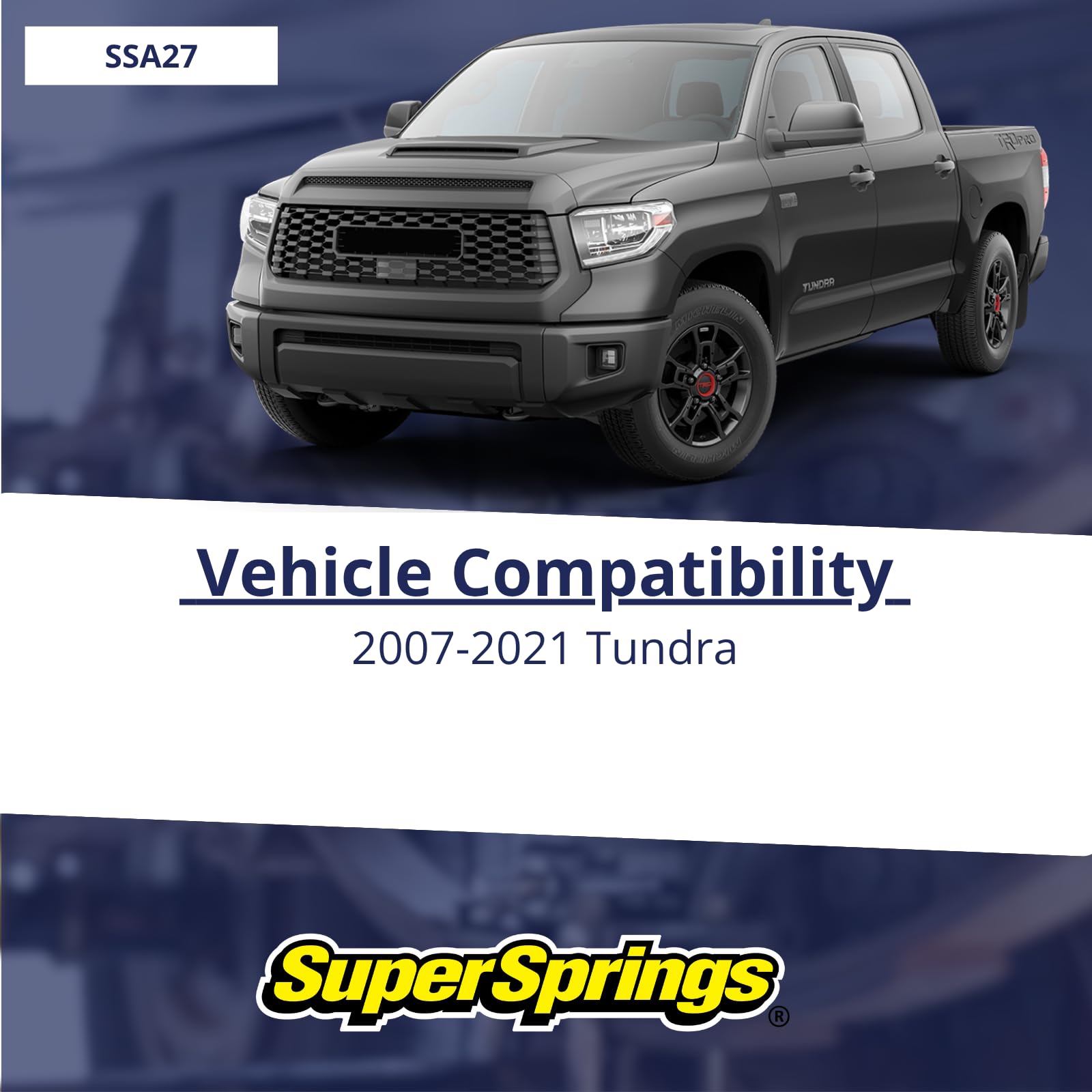 SuperSprings SSA27 for Toyota Tundra, black