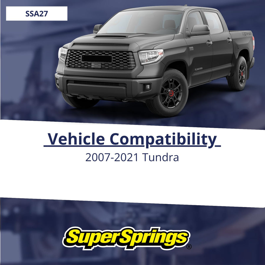 SuperSprings SSA27 for Toyota Tundra, black