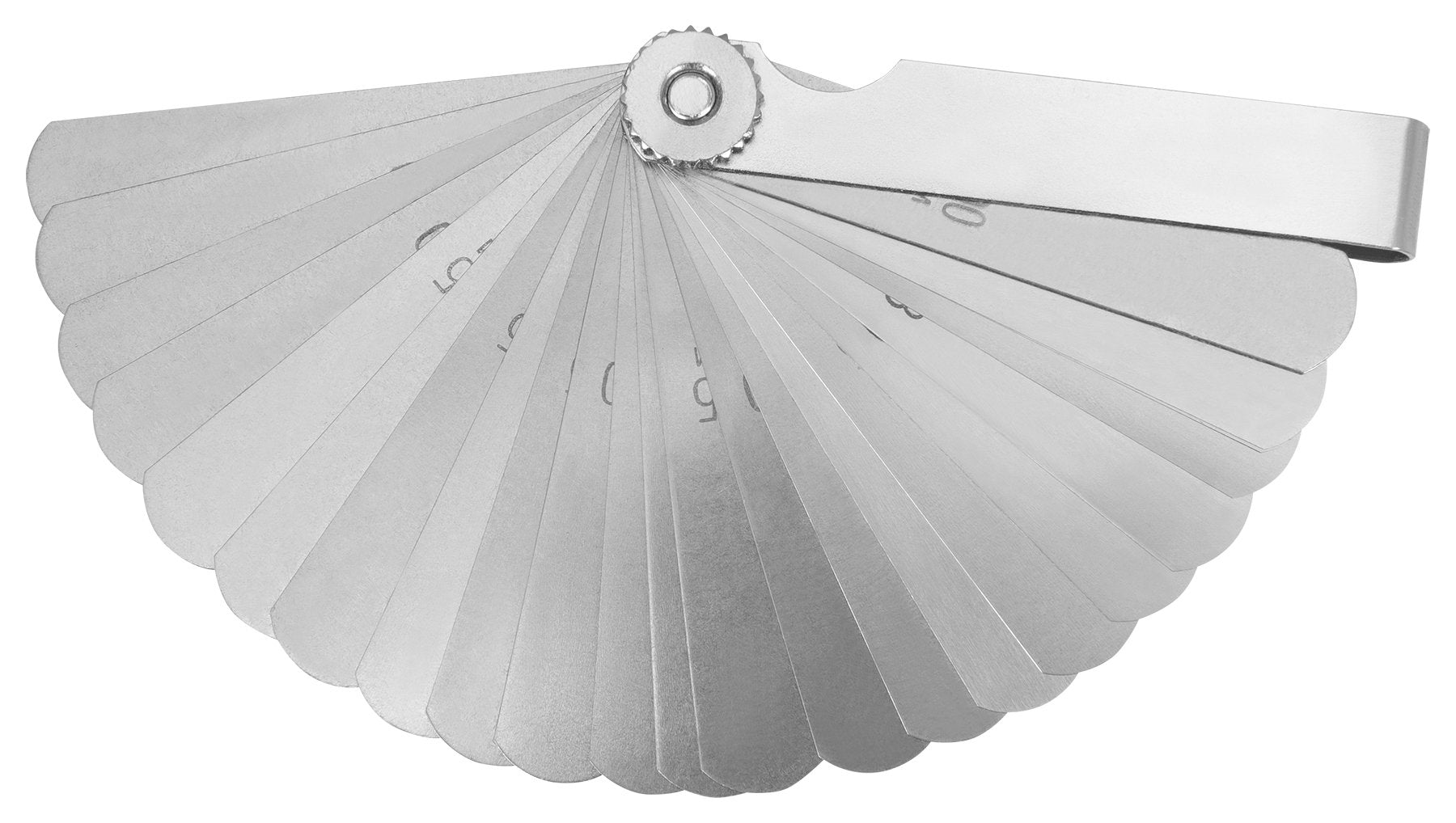 25-Piece Performance Tool W80527 Precision Metric Feeler Gauge Set with 25 Straight Blades for Accurate Measurement from .04mm to 1.00mm