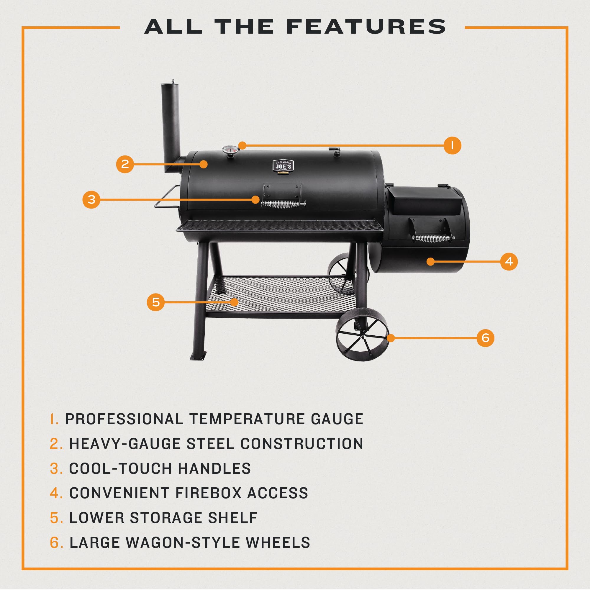 Longhorn Oklahoma Joe's® Offset Smoker - 13201747-50