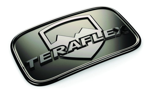 Black Chrome TeraFlex 4798000 JK License Plate Delete Badge Kit, 1 Pack