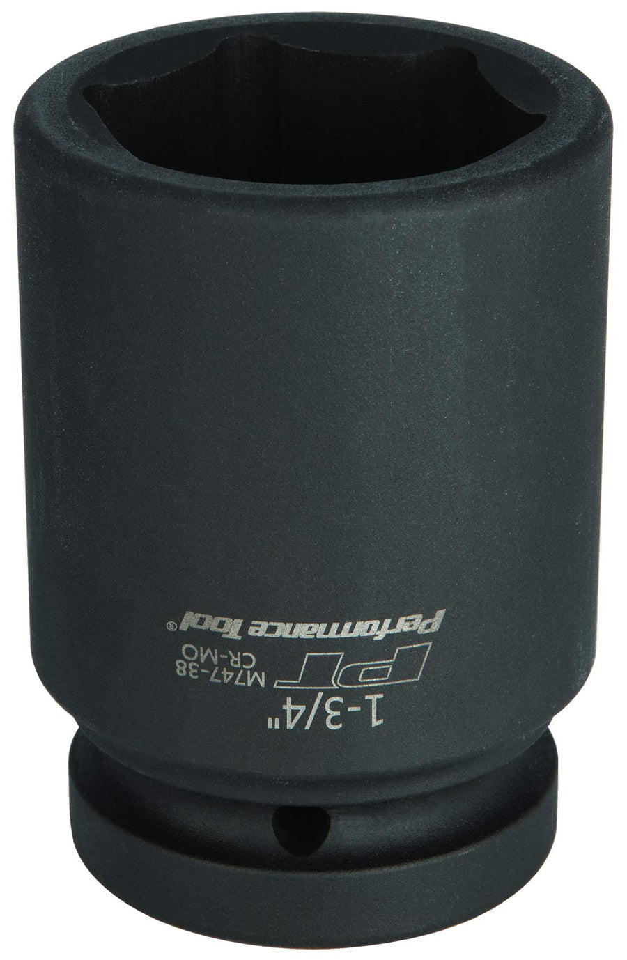 M747-38 Performance Tool 1 in. Drive 1-3/4 in. Deep Wall Socket - Heavy Duty Impact Socket for High Performance Automotive and Industrial Applications