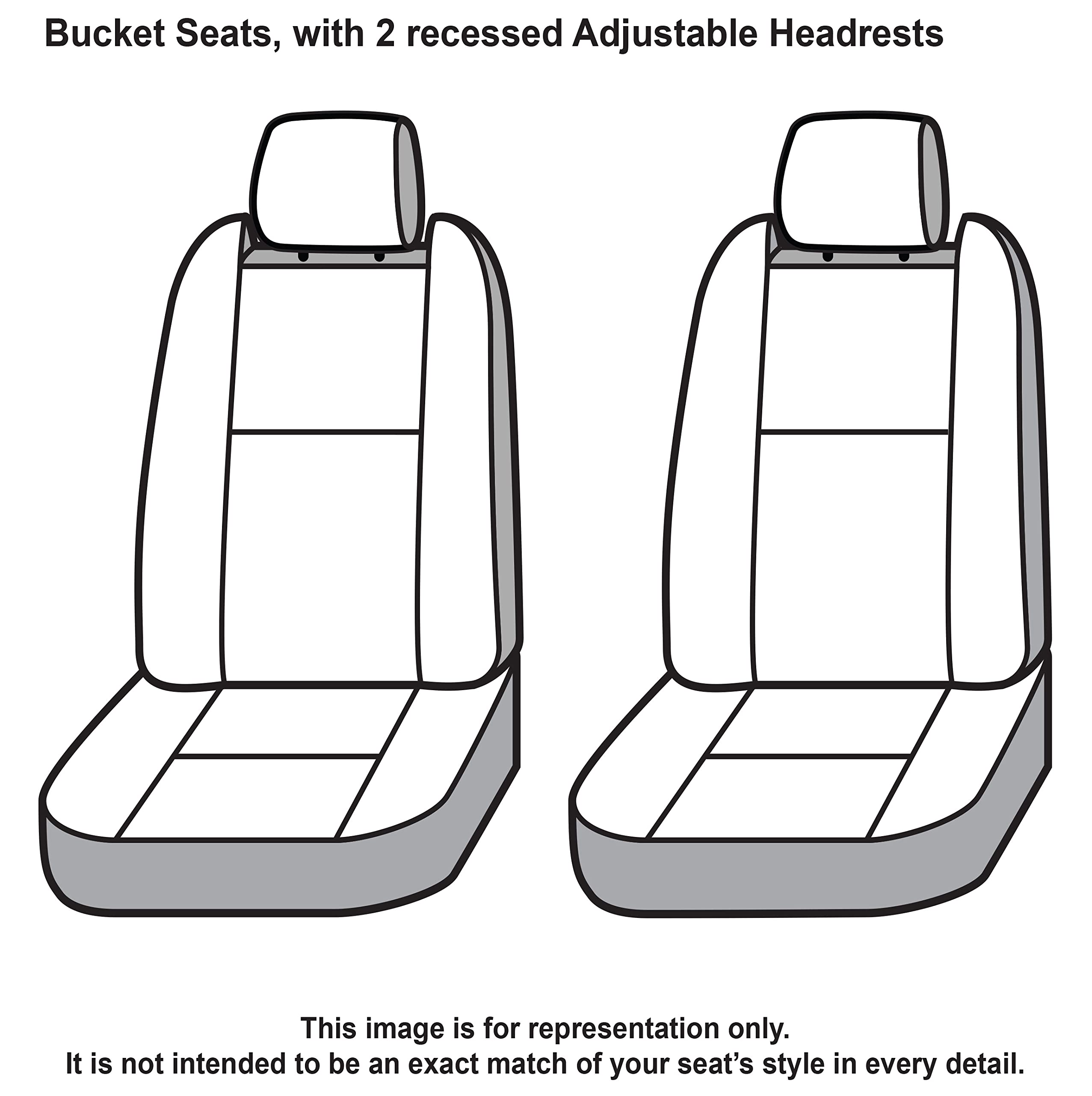 Covercraft Super Dux Carhartt SeatSaver Custom Seat Covers | SSC2545COBK | 1st Row Bucket Seats | Compatible with 2019-2021 Ram 2500/3500 | Black