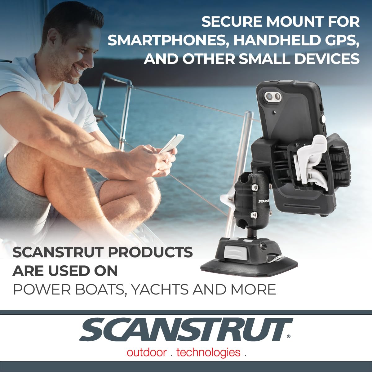 ROKK Mini Phone Mount kit Scanstrut with Self Adhesive Base