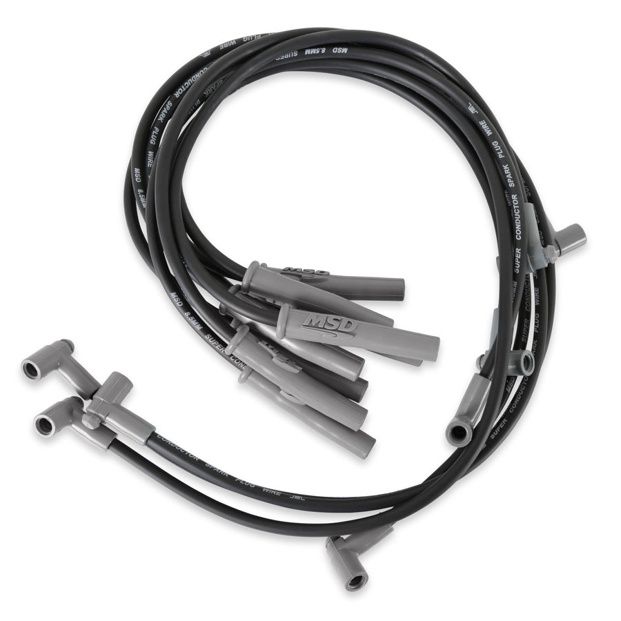 Super Conductor MSD 31363 Spark Plug Wire Set Black