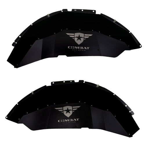 Battle Ready Combat Off Road Aluminum Inner Fender Kit - Rear Pair - Compatible with Jeep Wrangler JL/JLU