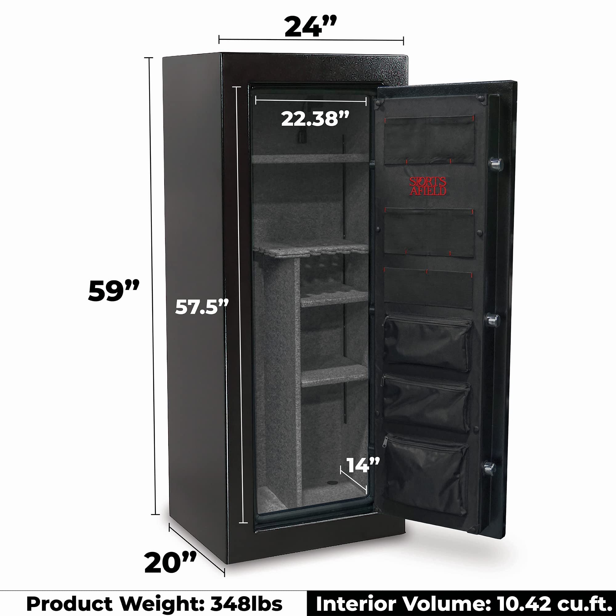 Preserve Sports Afield SA5924P (24-Gun) Fire/Waterpoof Safe