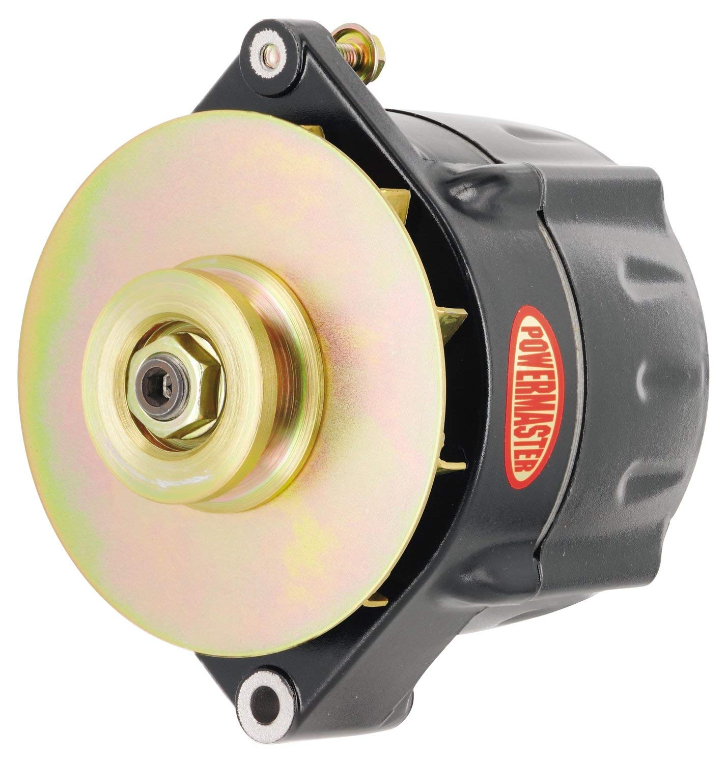 Alt Powermaster GM 12SI Black 150A Smooth Look™ 1V Pulley & Baffle 1 or 3 Wire