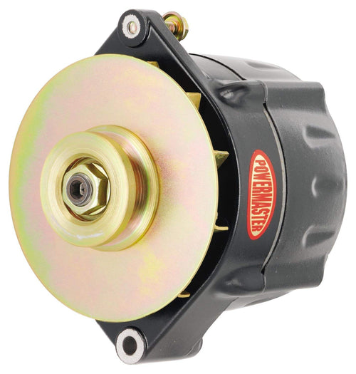 Alt Powermaster GM 12SI Black 150A Smooth Look™ 1V Pulley & Baffle 1 or 3 Wire