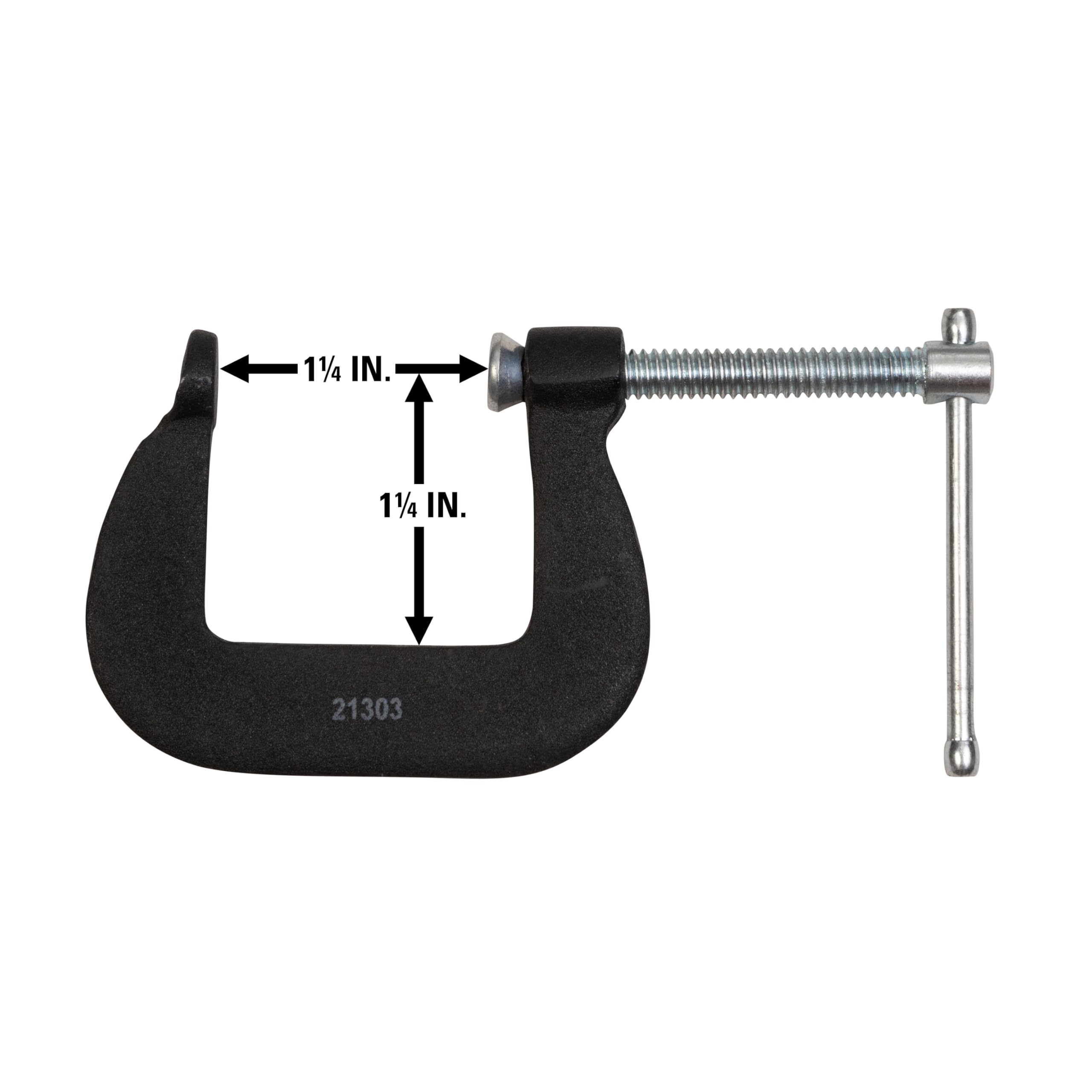 Wilton C-Clamp Super-Junior, 1-1/4" Opening, 1-1/4" Throat, 800 Lbs. Clamping Force (Model 52)