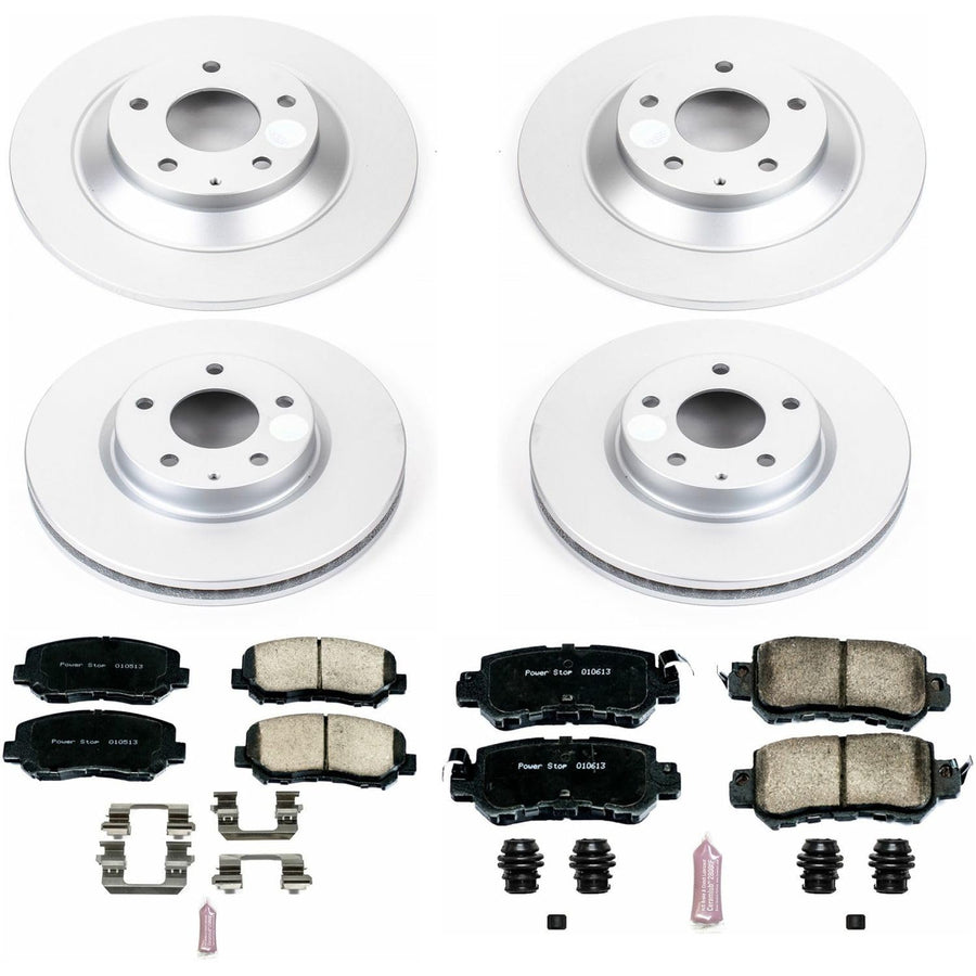 Power Stop Front and Rear CRK6965 Z17 Evolution Geomet Coated Brake Kit For Mazda CX-5 2013-2015 [Model Specific]
