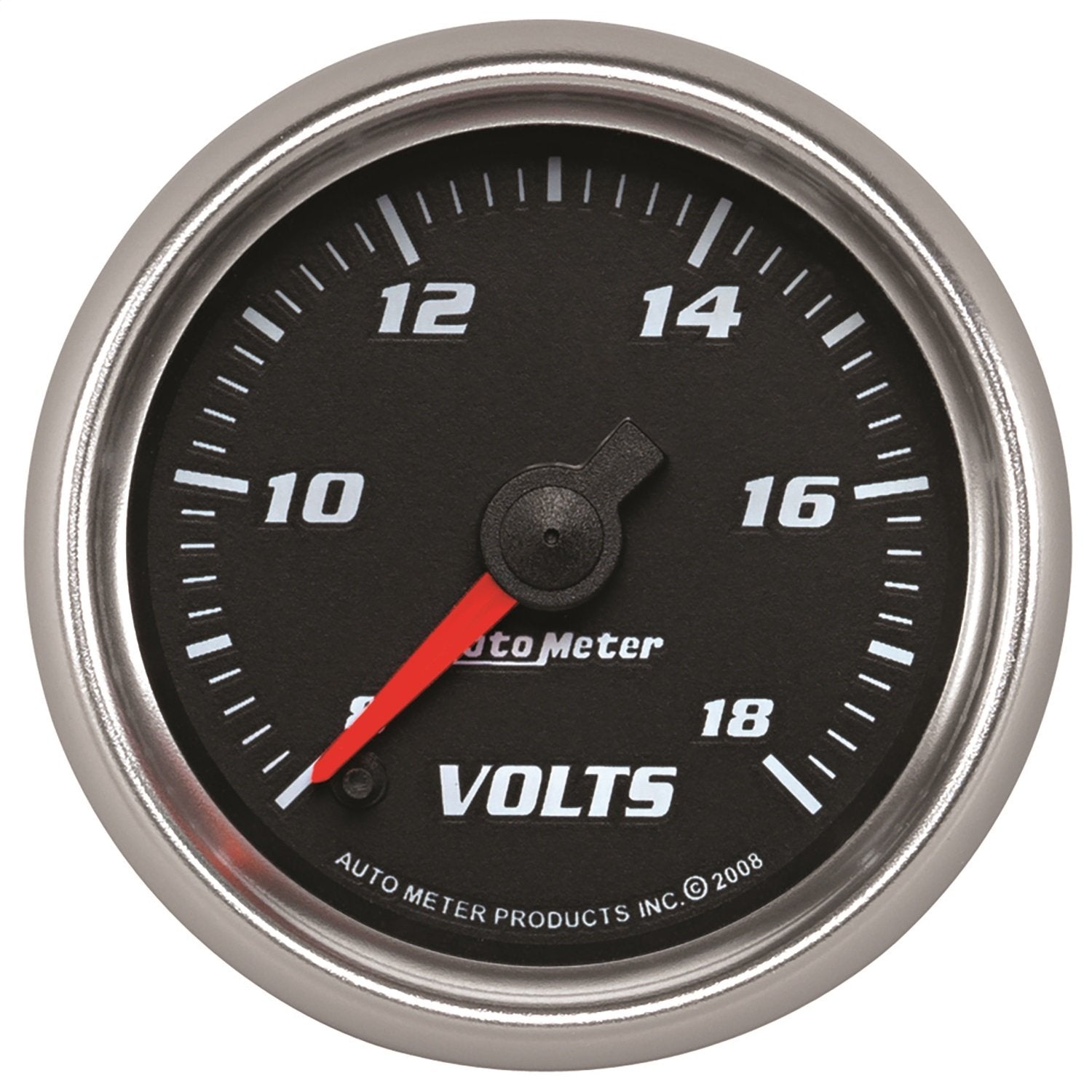 Gauge AUTO METER 19692 Voltmeter (Pro-Cycle 2 1/16", 18V, Digital Stepper Motor, Black, Pro-Cycle)