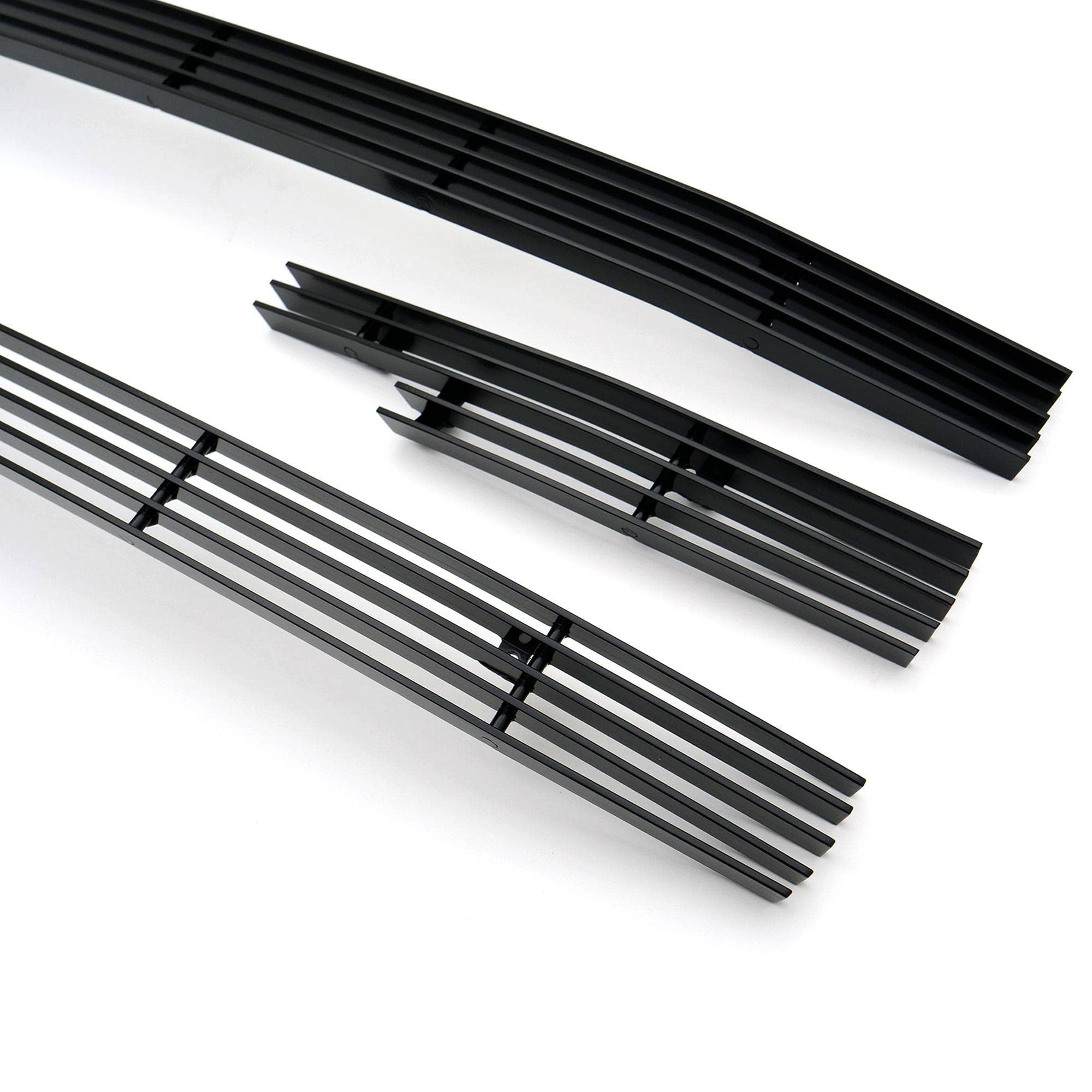 2014-2015 Sierra 1500 T-Rex Grilles Billet Grille, Black, 4 Pc, Overlay - PN #21208B