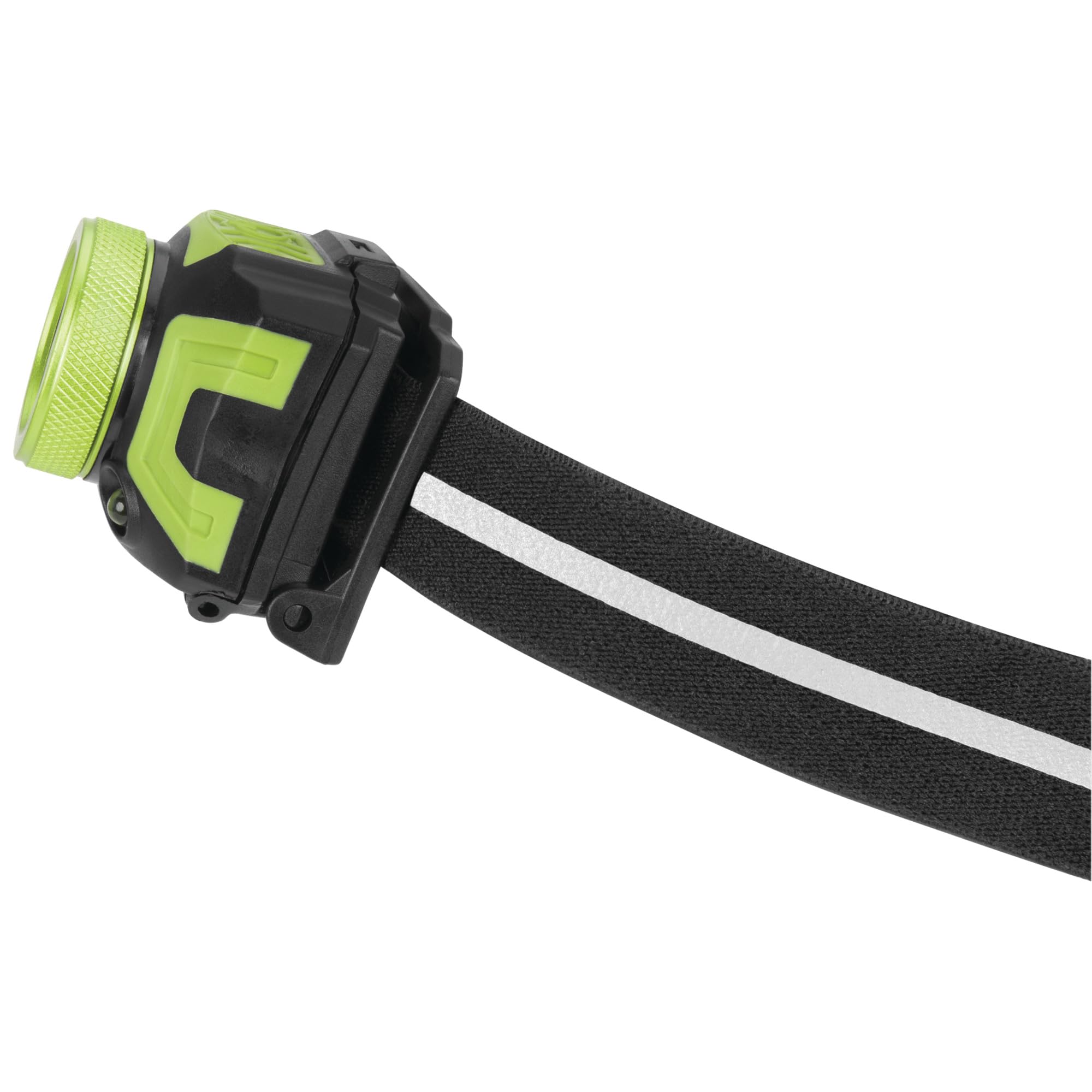 W2621 Performance Tool 500+LM Firepoint Dual-Power LED Headlamp - Adjustable Strap, UV Light, Spotlight, Area Light, Li-Ion, Green/Black