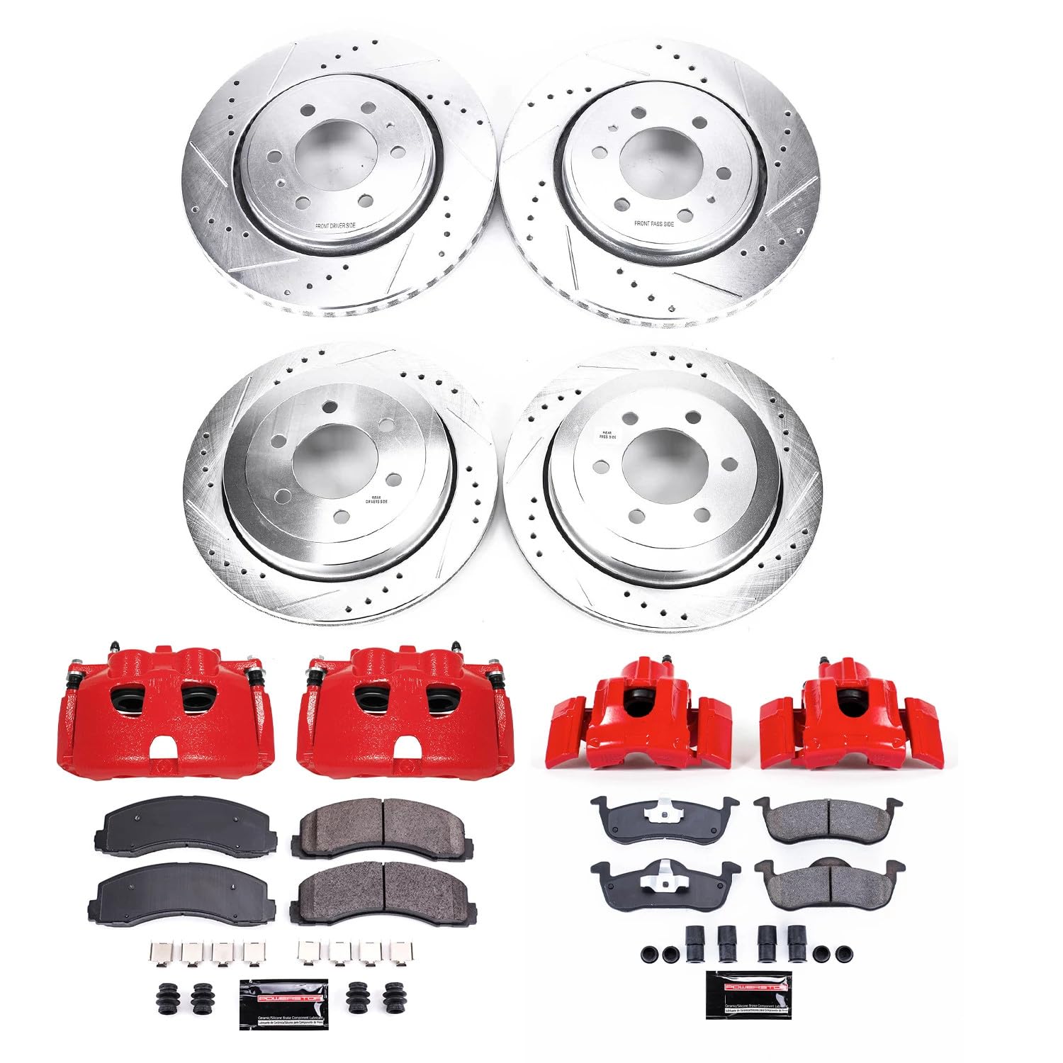 Power Stop Z23 KC5577 Evolution Sport Performance Brake Kit with Caliper For Ford Expedition 2010-2017, Lincoln Navigator 2010-2017 [Model Specific]