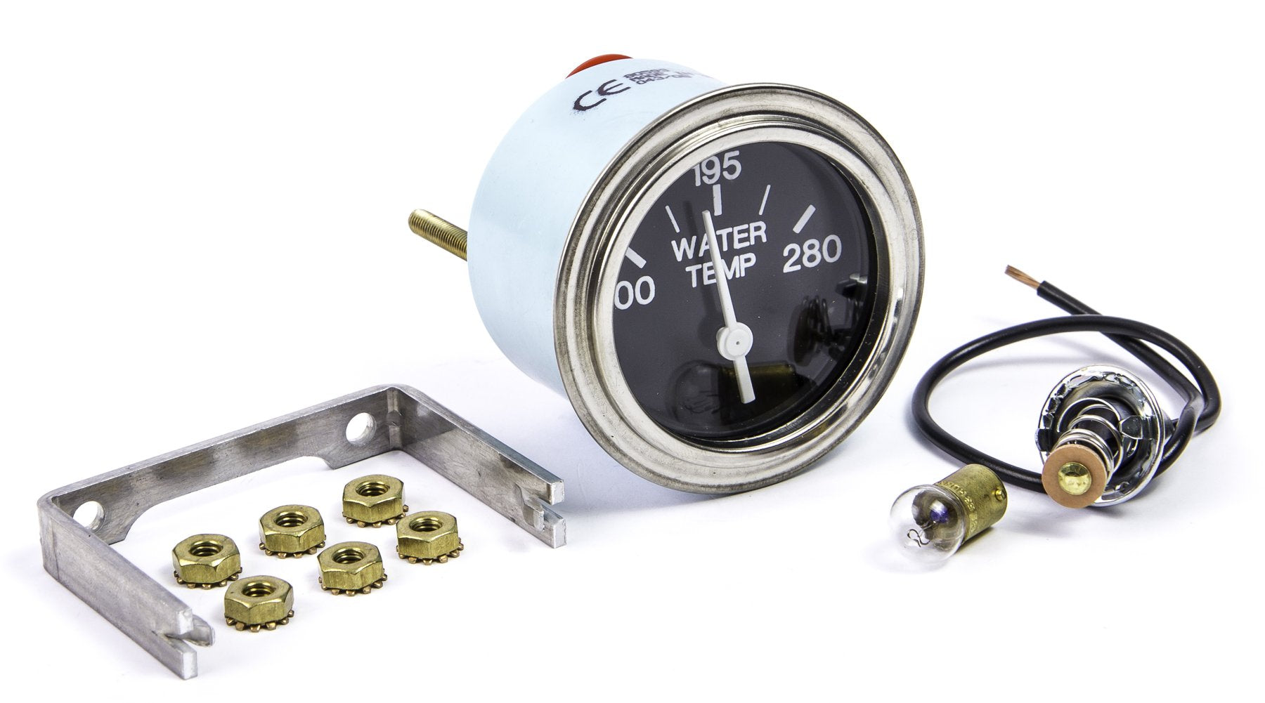 Heavy Duty Sierra International 80593P Electric 280 Degree F Water Temp Gauge for Inboard & Diesel Engines, 2"
