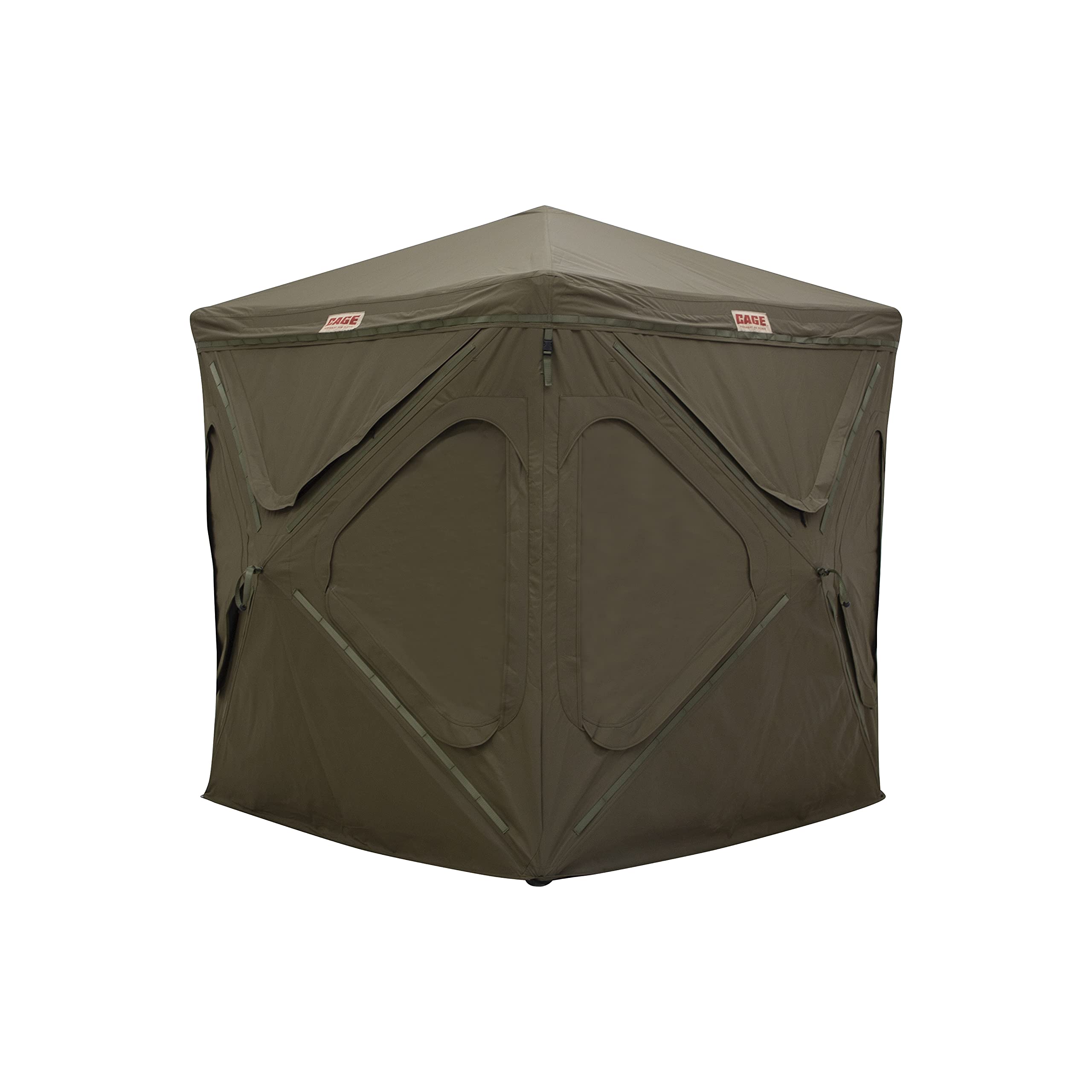 Permanent CAGE™ Hub Blinds, R30 Blind Permanent Hub, Hunting Blind, Durable, Rigid Framework, Pop-Up Hub System, Withstand™ All-Weather Fabric, 3-Person, 76" x 66" x 66", CBR30T