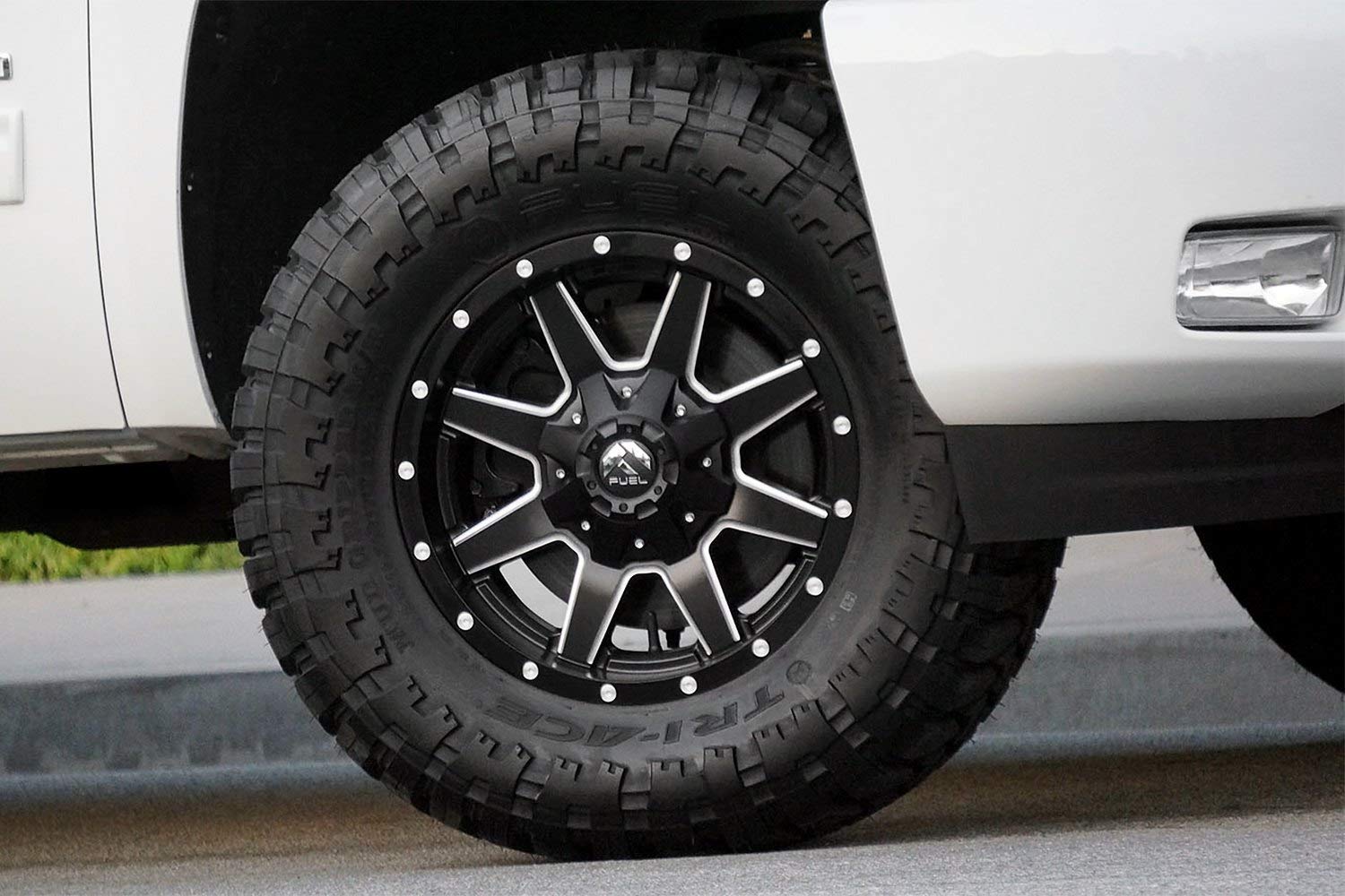 1PC Fuel D538 20X14 6X135/5.5 MT-BLK-MIL -76MM - D53820409845