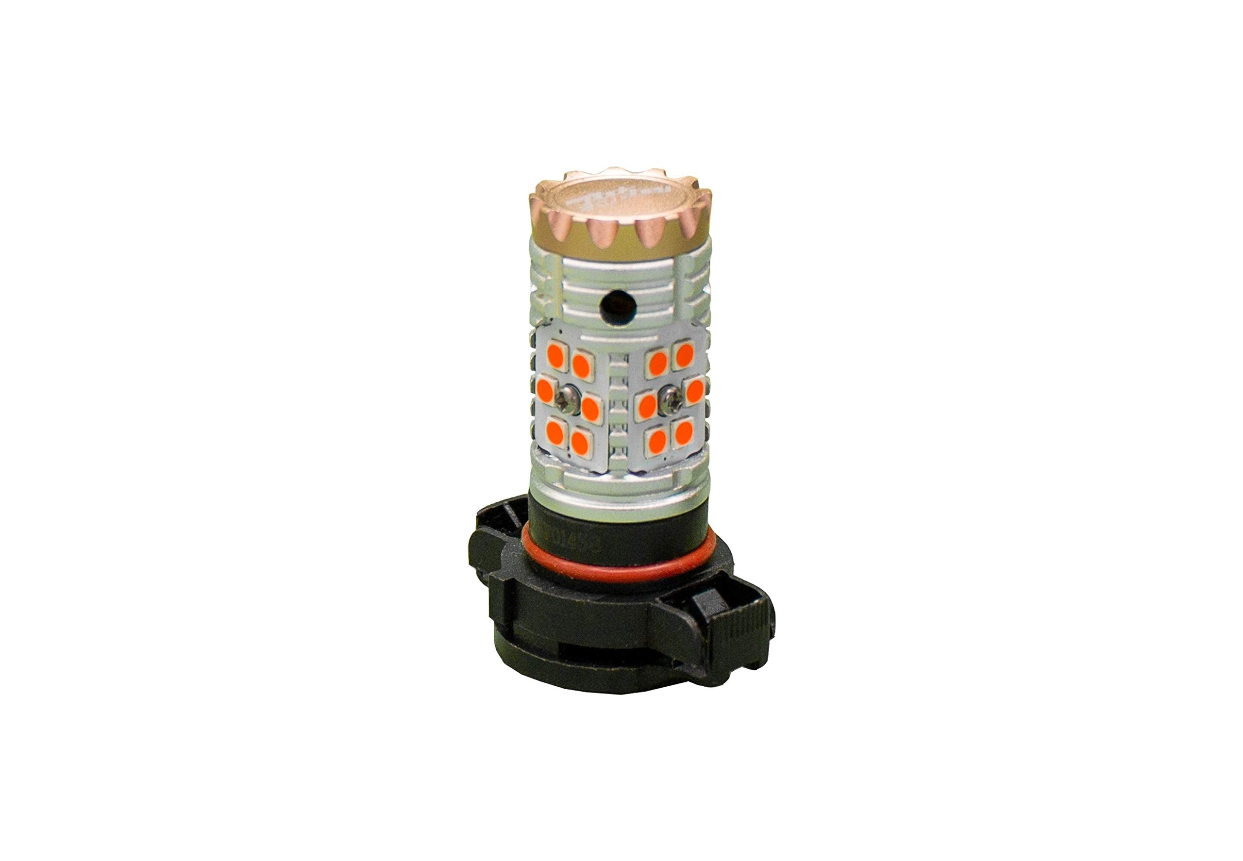 Race Sport RSPSY24WRFA - NO-RAPID FLASH PSY24W Canbus Turn signal LED Bulbs - AMBER 9v-30v 1860 lumens Epistar 3030 Super Bright (Sold as Pair)