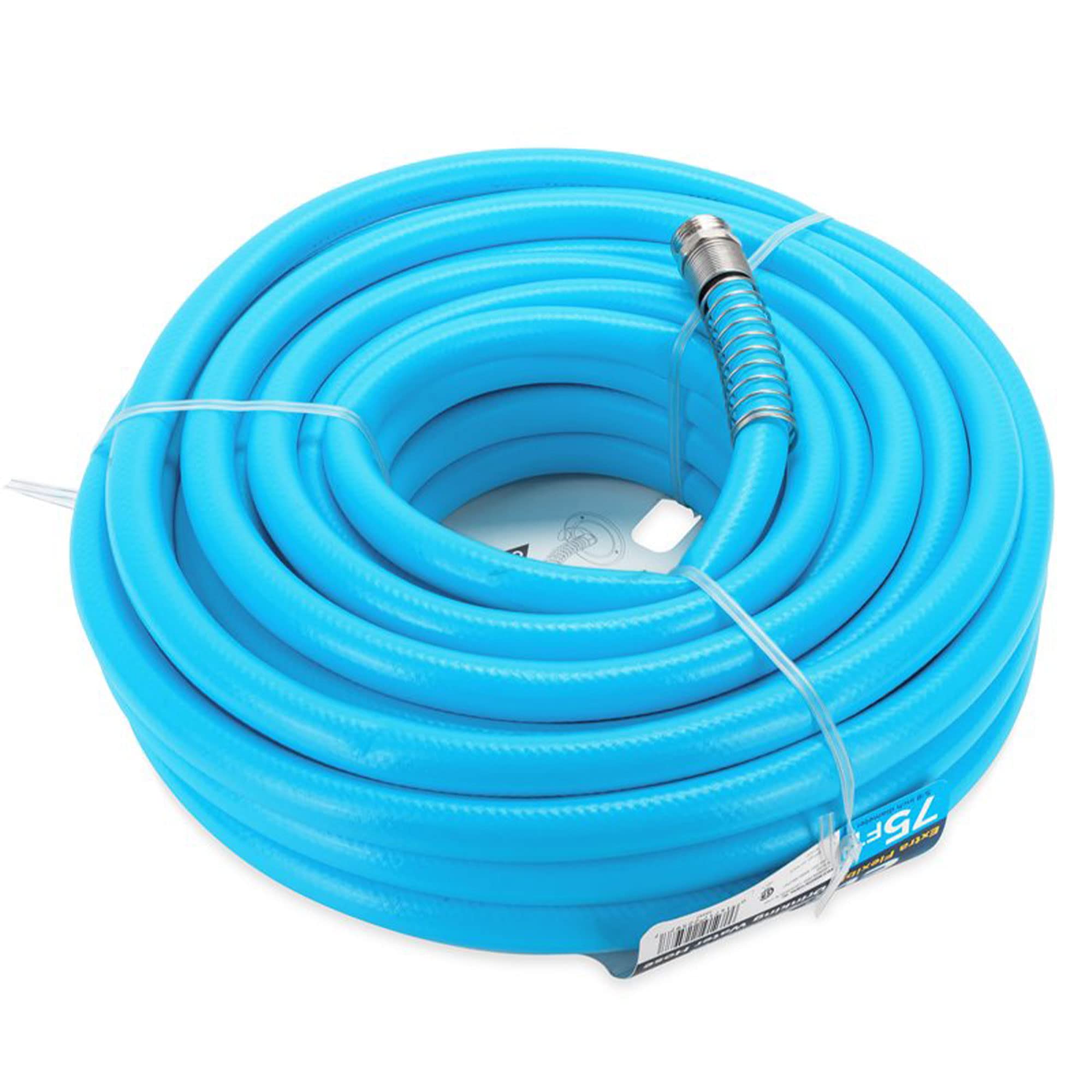 EVOFlex Camco 75-Ft RV Drinking Water Hose - Features Extra Flexible Design w/Stainless Steel Strain Relief Ends - Lead-Free, BPA-Free and Phthalate-Free - 5/8” Inside Diameter (22597)