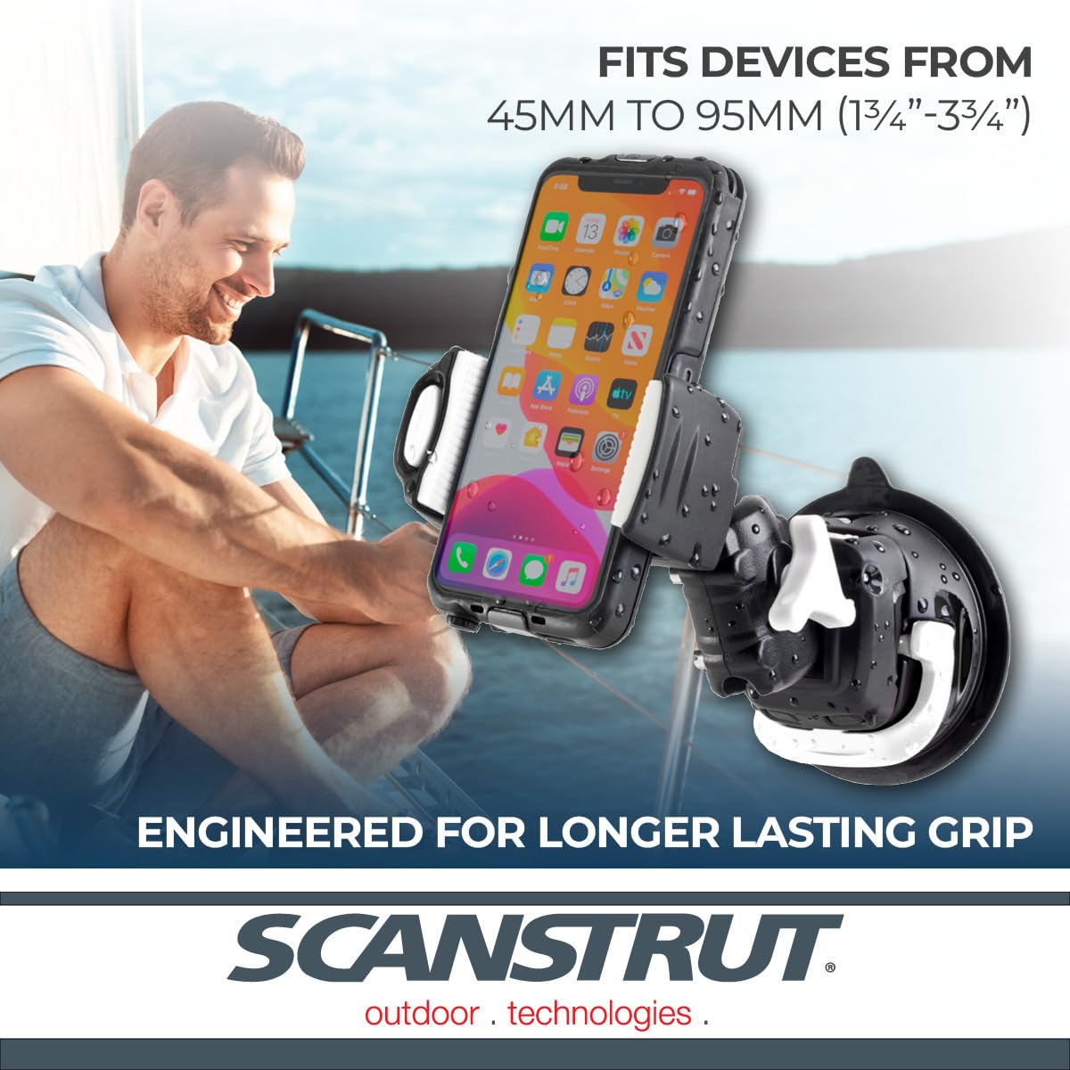 ROKK Mini Scanstrut for Phone with Suction Cup Base