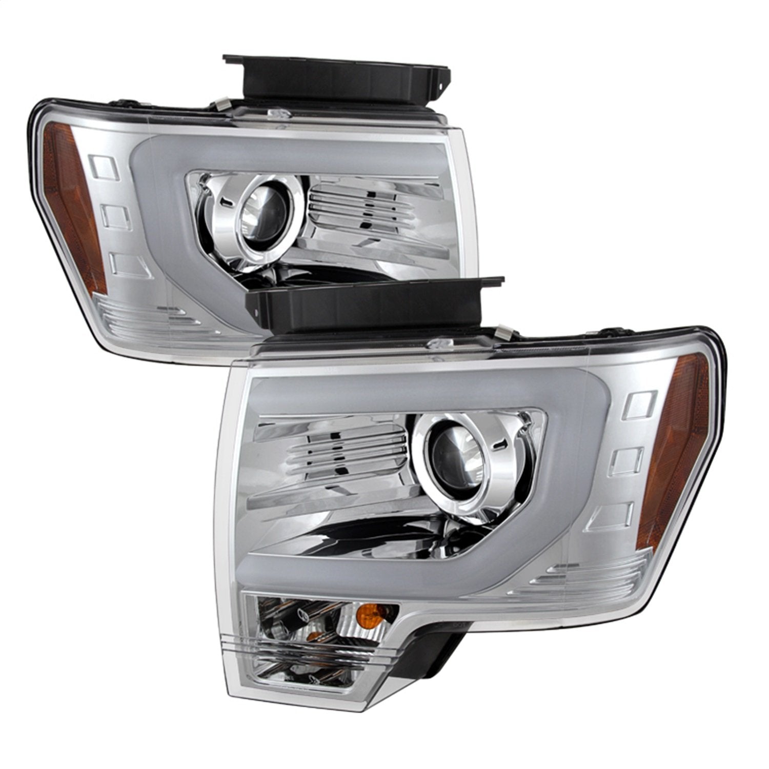 Projector Style Spyder Auto Headlights Chrome/Clear 5077639