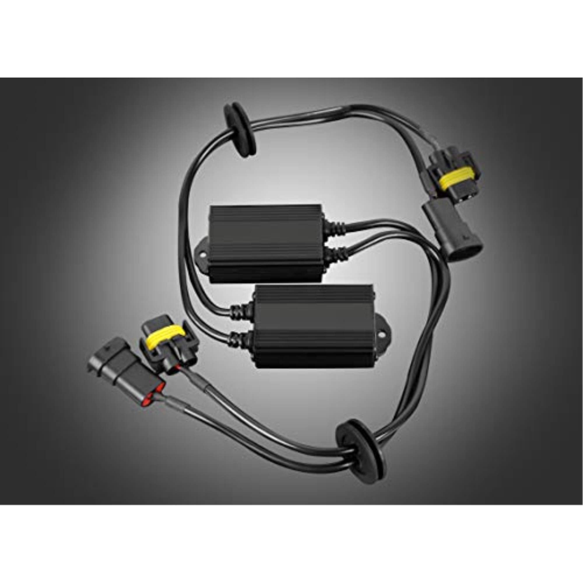 LED Decoder Harness Kit H11 (2 EA) - Arc Lighting Yellow PVC Wiring Harness