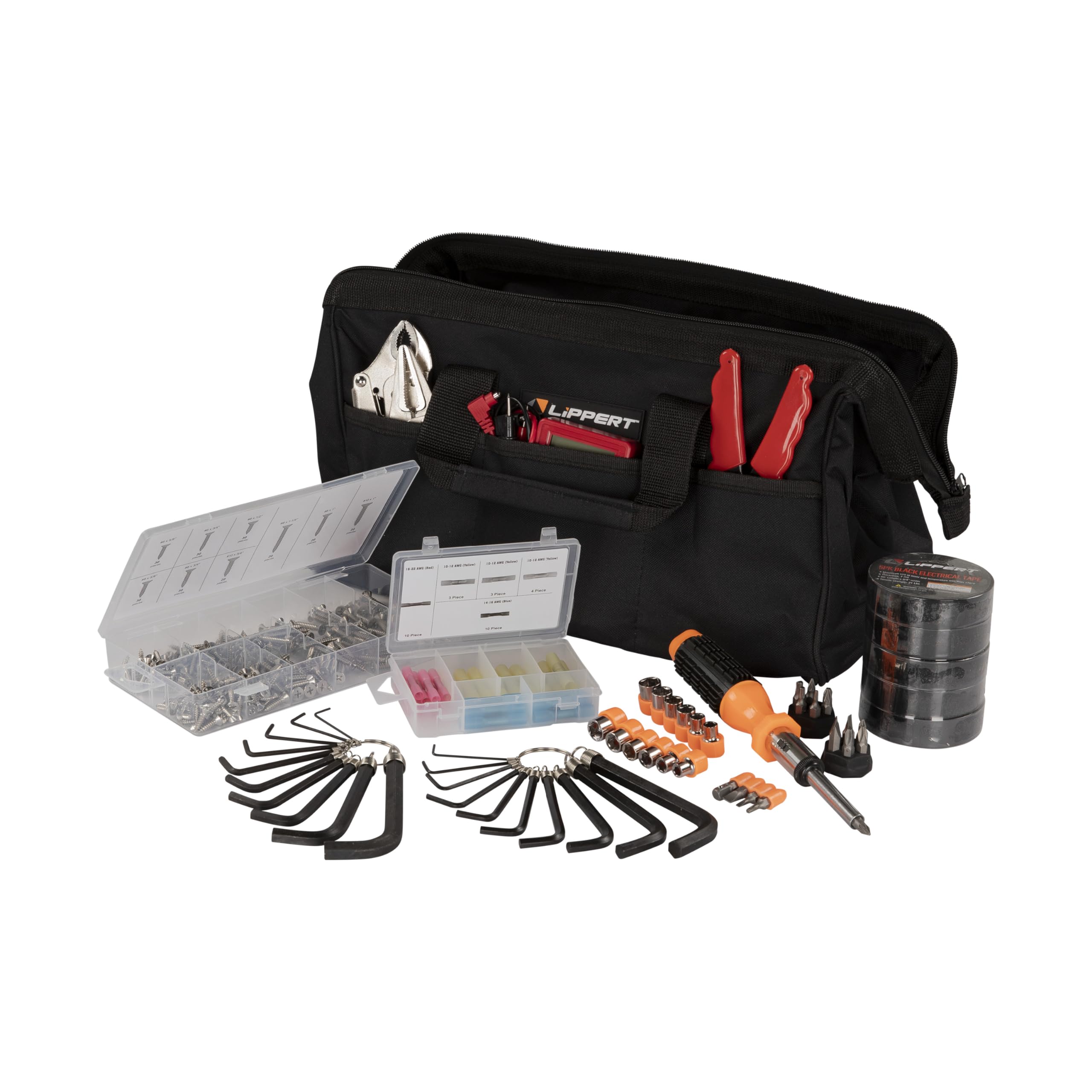 Boat Tool Kit Lippert, 435 Piece Tool Set for Boat Repairs, Included Carrying Case, 15 Different Items, Comprehensive Marine Maintenance Bundle - 2023035865