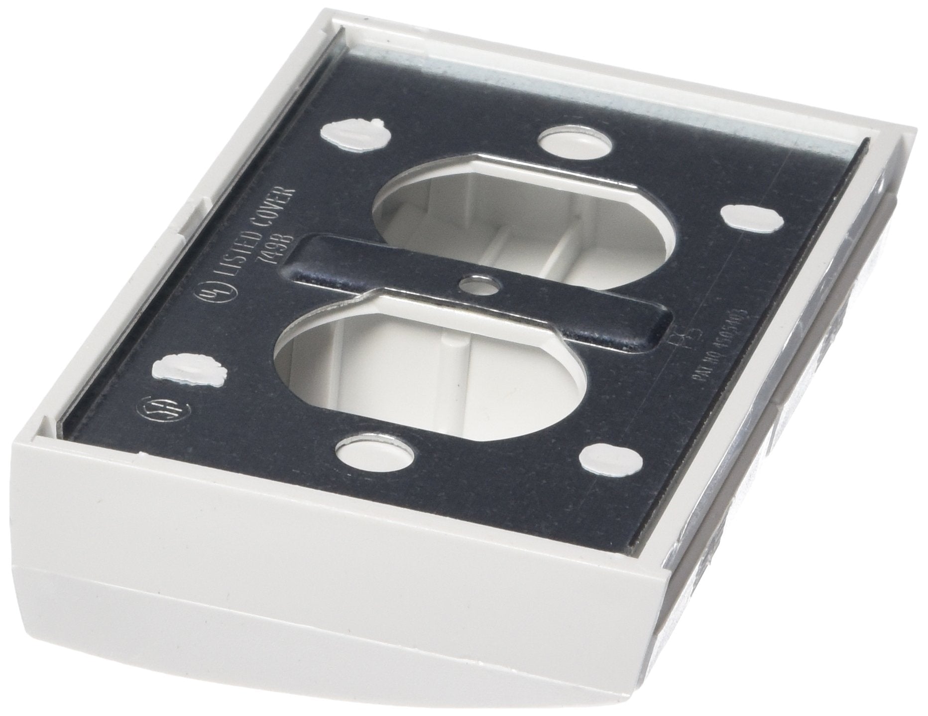 Weatherproof RV Designer E365 Snap Cover Outlet Plate, White, AC Electrical, Quantity 1