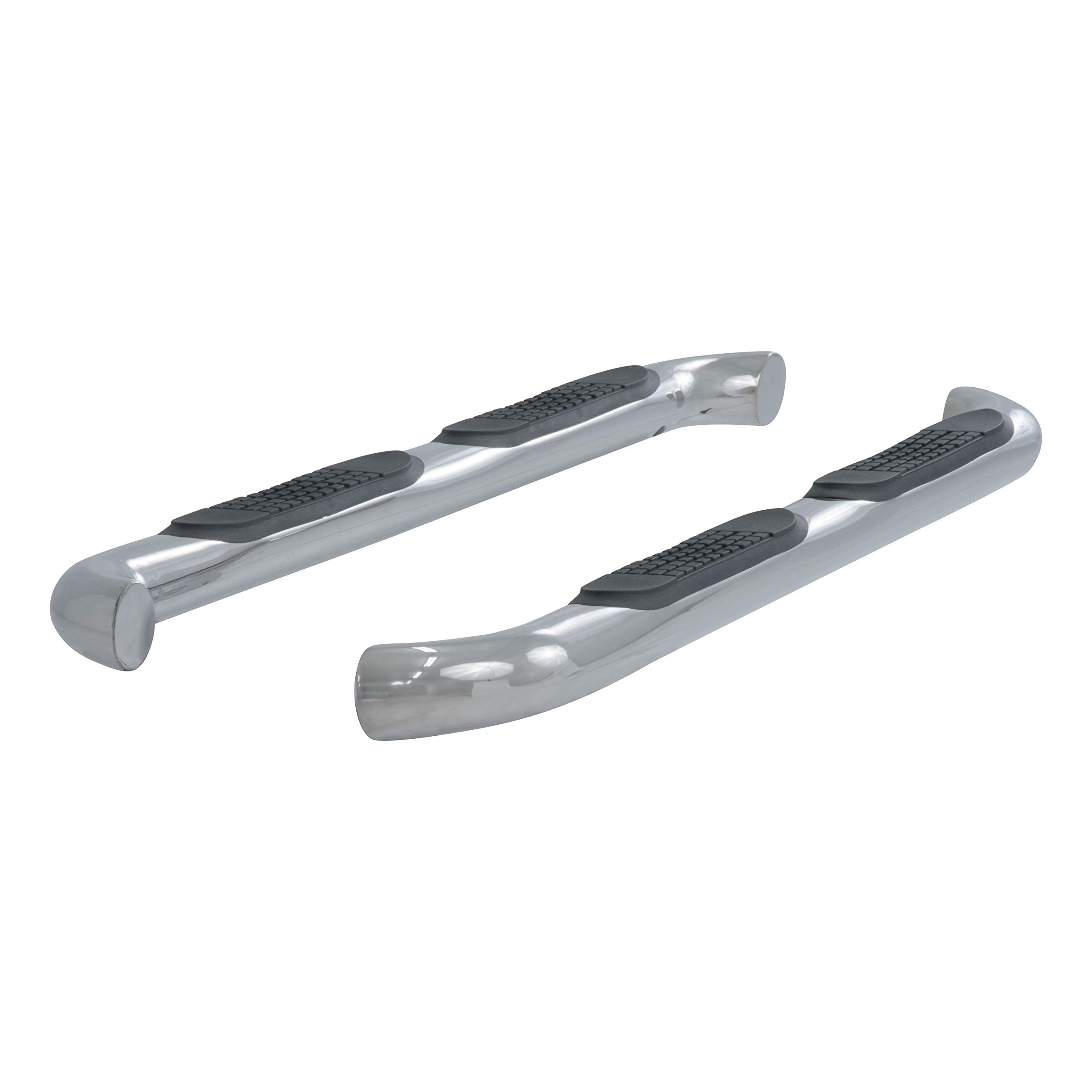 3-Inch Round Polished Stainless Steel ARIES Nerf Bars, No-Drill, Fits Select Toyota Tacoma