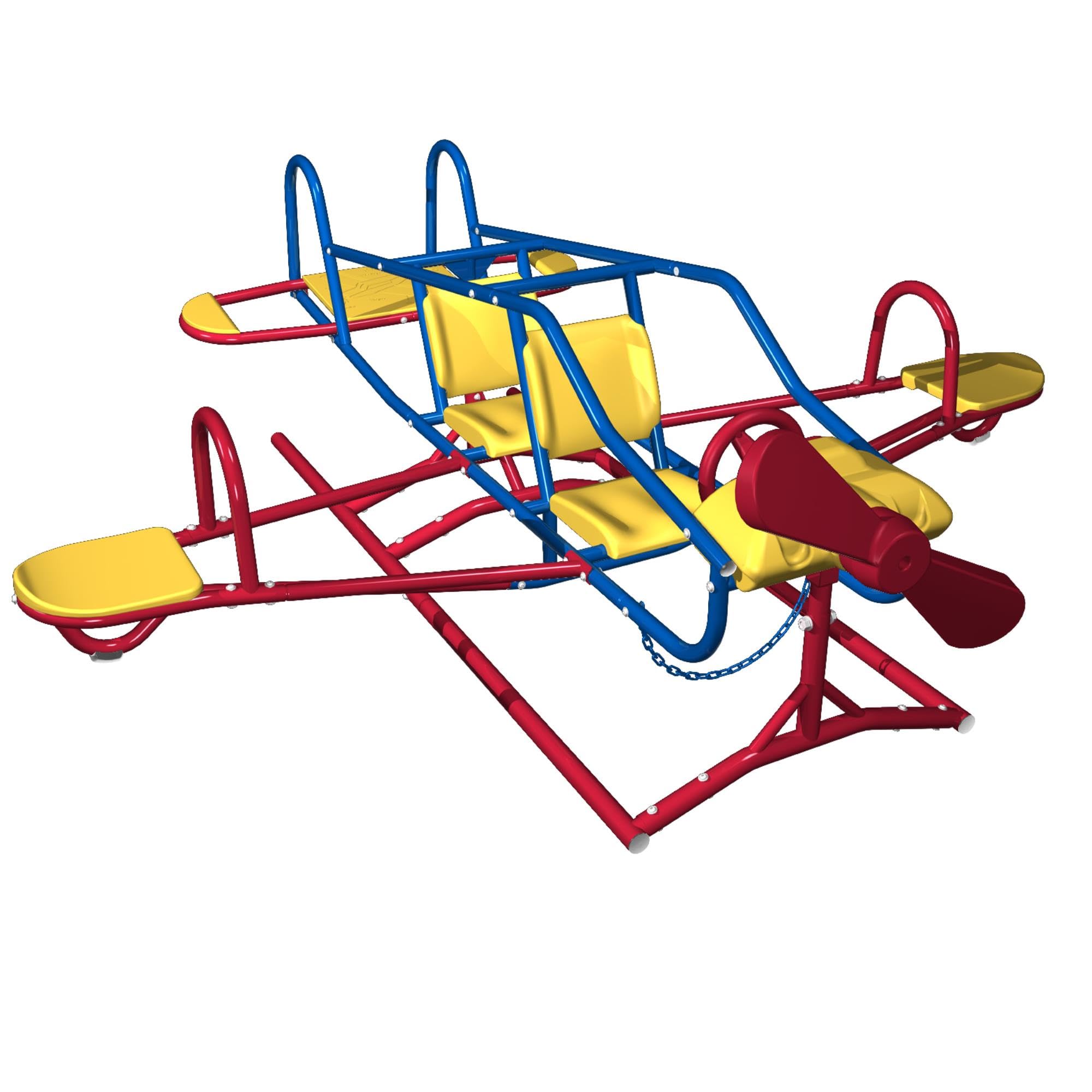 Ace Flyer Lifetime Airplane Teeter Totter - Primary Colors (151110)