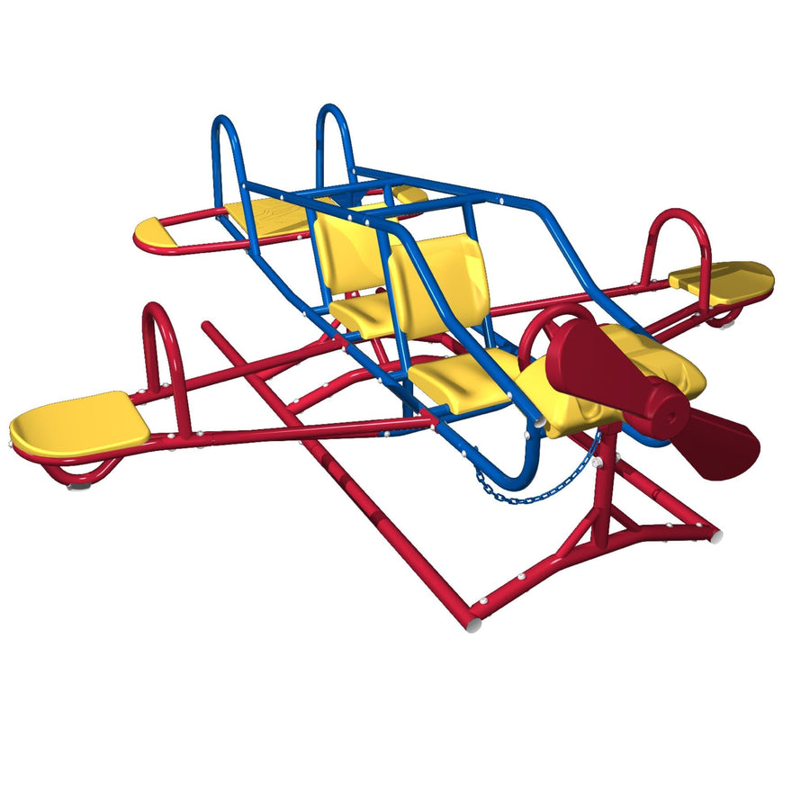 Ace Flyer Lifetime Airplane Teeter Totter - Primary Colors (151110)