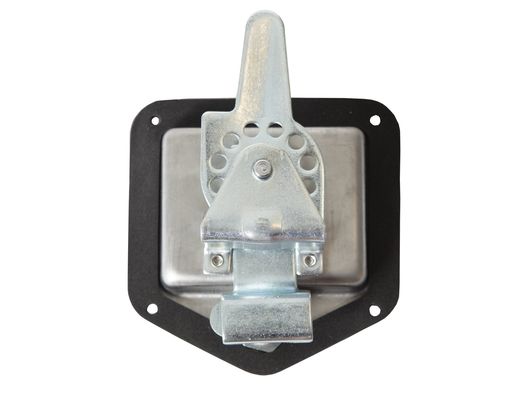 Buyers Products T-Handle L8815 Locking Single Point Latch With Gasket, With 2 Keys, Polished Stainless Steel, For Truck Bed Tool Boxes, Trailer Doors, RVs, Campers, Truck Cap Latch