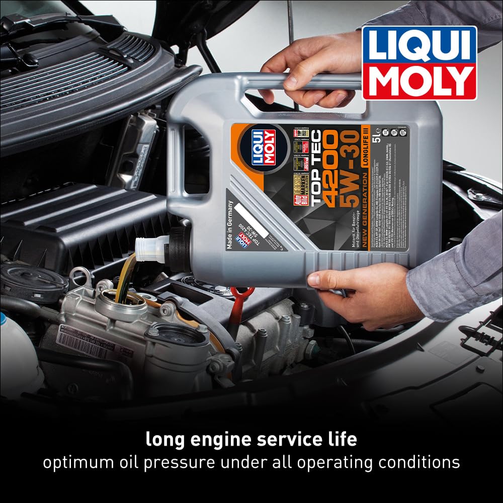 Top Tec LIQUI MOLY 4200 SAE 5W-30 New Generation | 5 L | Fully synthetic engine oil | SKU: 2011