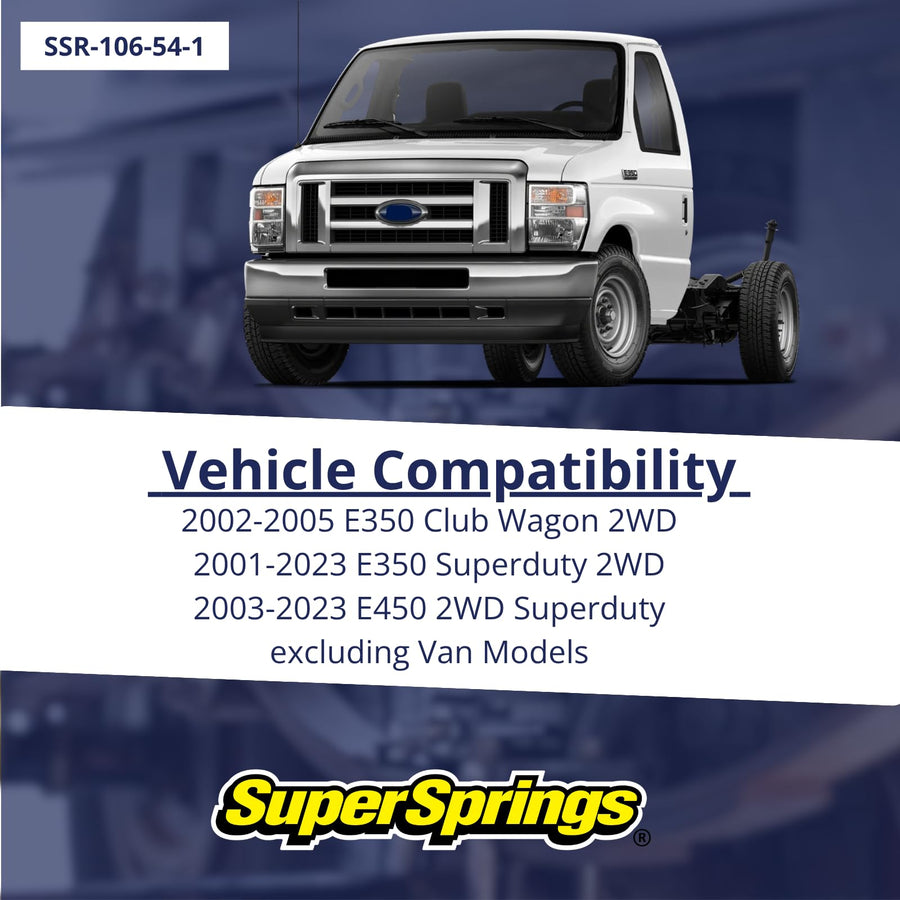 SumoSprings Rear for Ford E-350|E-450, Yellow | SuperSprings SSR-106-54-1