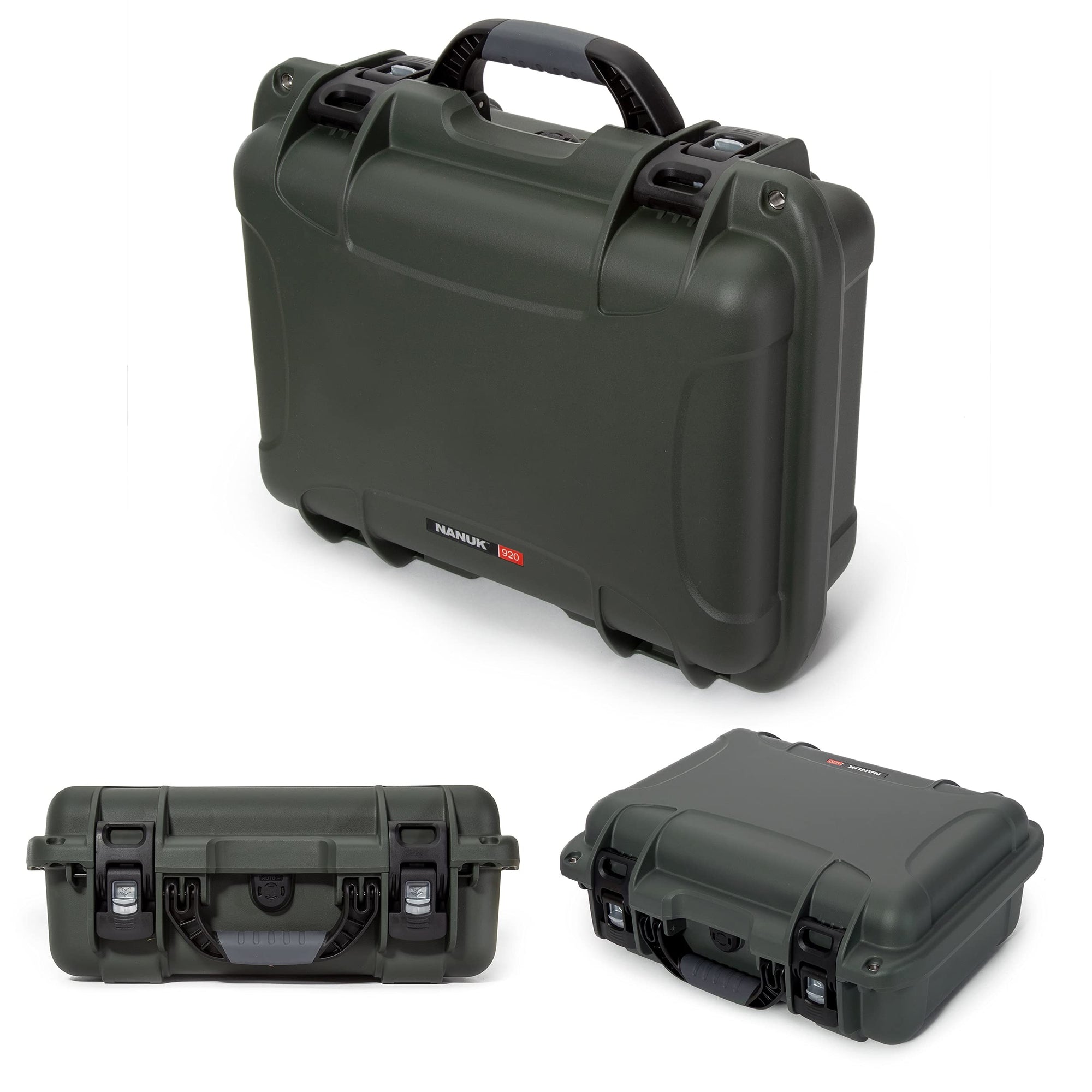 Waterproof Nanuk 920 Hard Case with Foam Insert - Olive