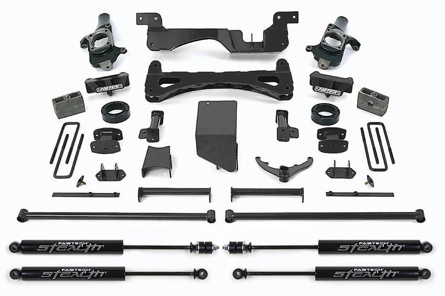 Fabtech Performance Lift System K1014M w/Shocks w/Stealth Monotube Shocks 6 in. Lift
