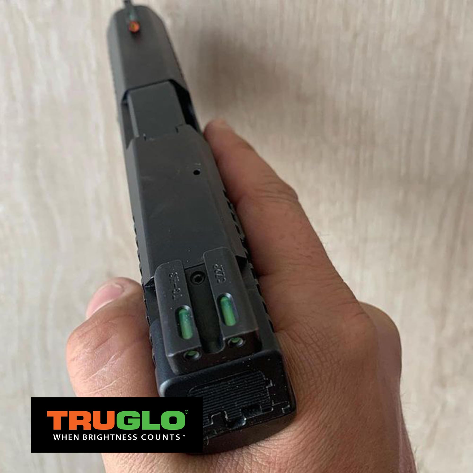 TruGlo TFK Pro Handgun Sight Accessories Set with Fortress Finish Protection and Angled Rear Sight for Kimber Model Guns
