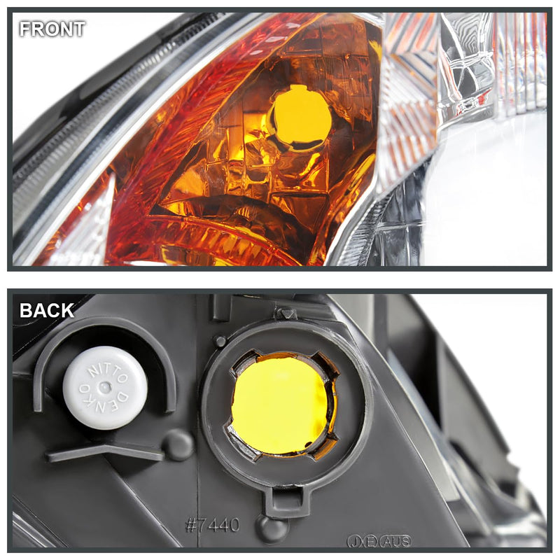 Chrome Headlights SPEC-D TUNING Compatible with 2005-2006 Honda CR-V models made in Japan only