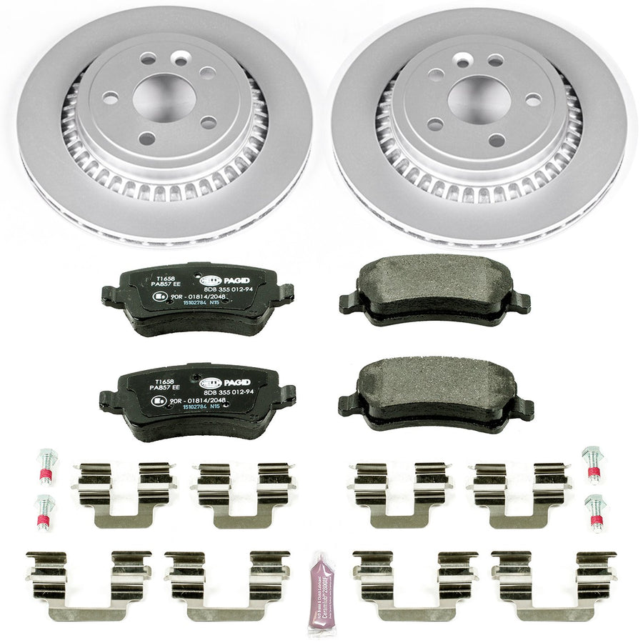 Power Stop ESK5705 Euro-Stop Rear Brake Kit For Volvo XC60 2010-2017 [Model Specific]