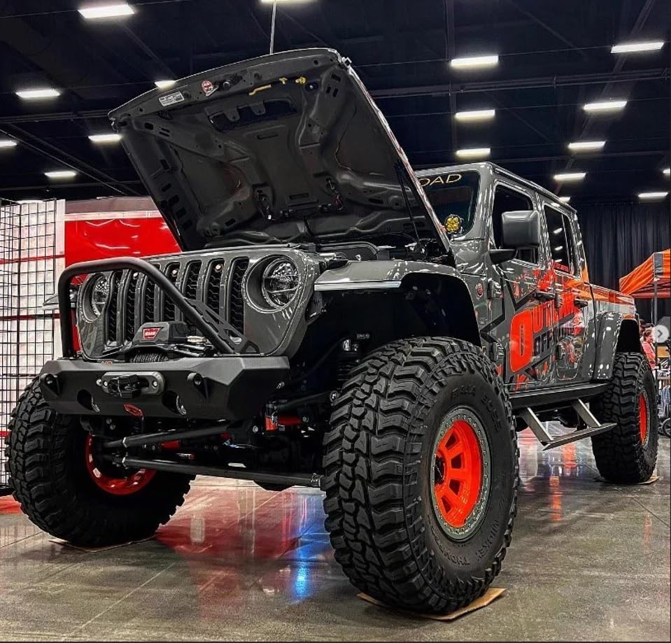 CrawlTek Front Pyro Subby Bumper - Black compatible with 2018-2023 Jeep Wrangler JL