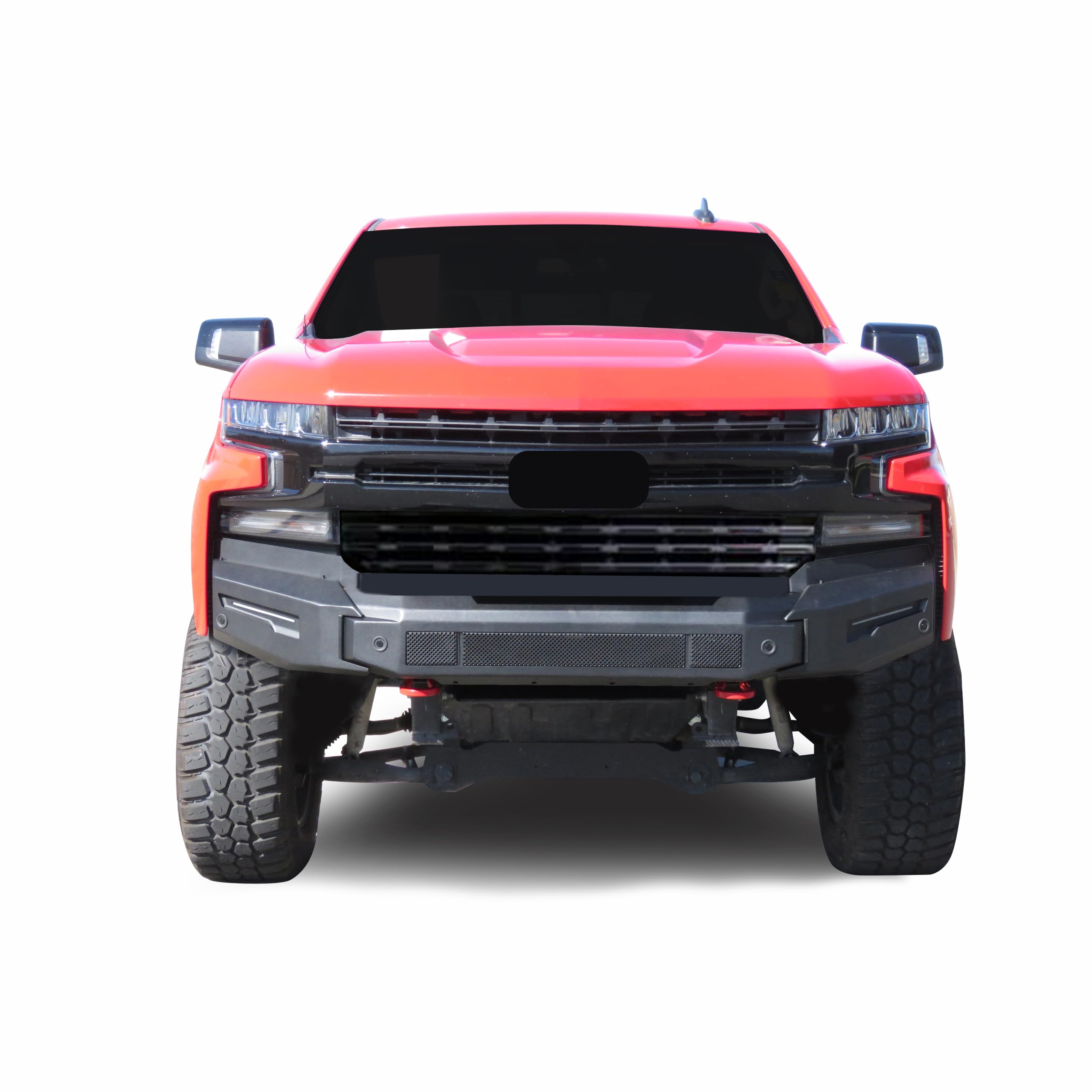 Heavy Duty Black Horse Armour II Modular Front Bumper Matte Black Compatible with 2019-2021 Chevrolet Silverado 1500-AFB-SI20-BU