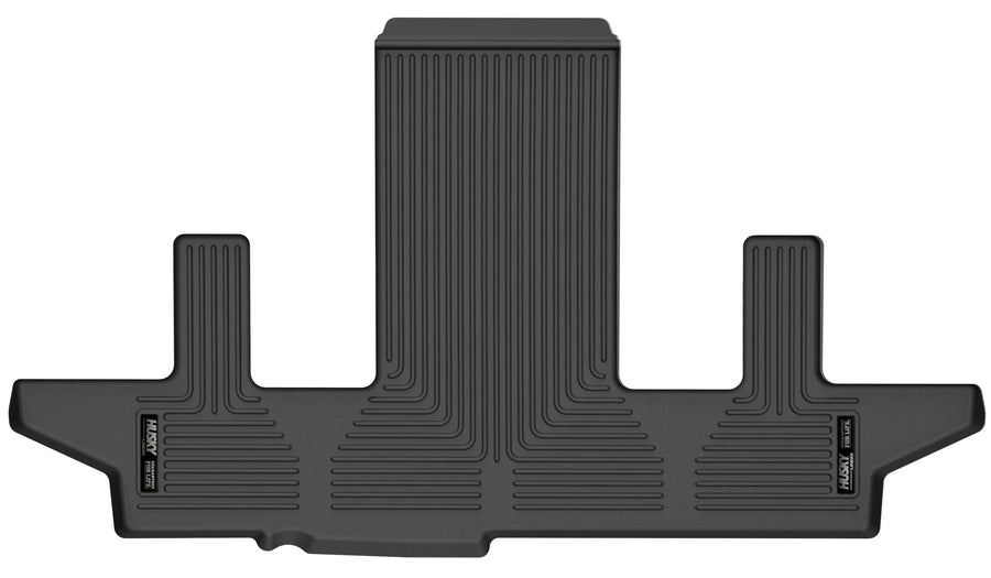 Husky Liners X-act Contour Floor Mats | Fits Chevrolet Suburban 2021-2025, GMC Yukon XL, Cadillac Escalade ESV w/2nd Row Bucket Seats | 3rd Row, 1-pc Black - 52181